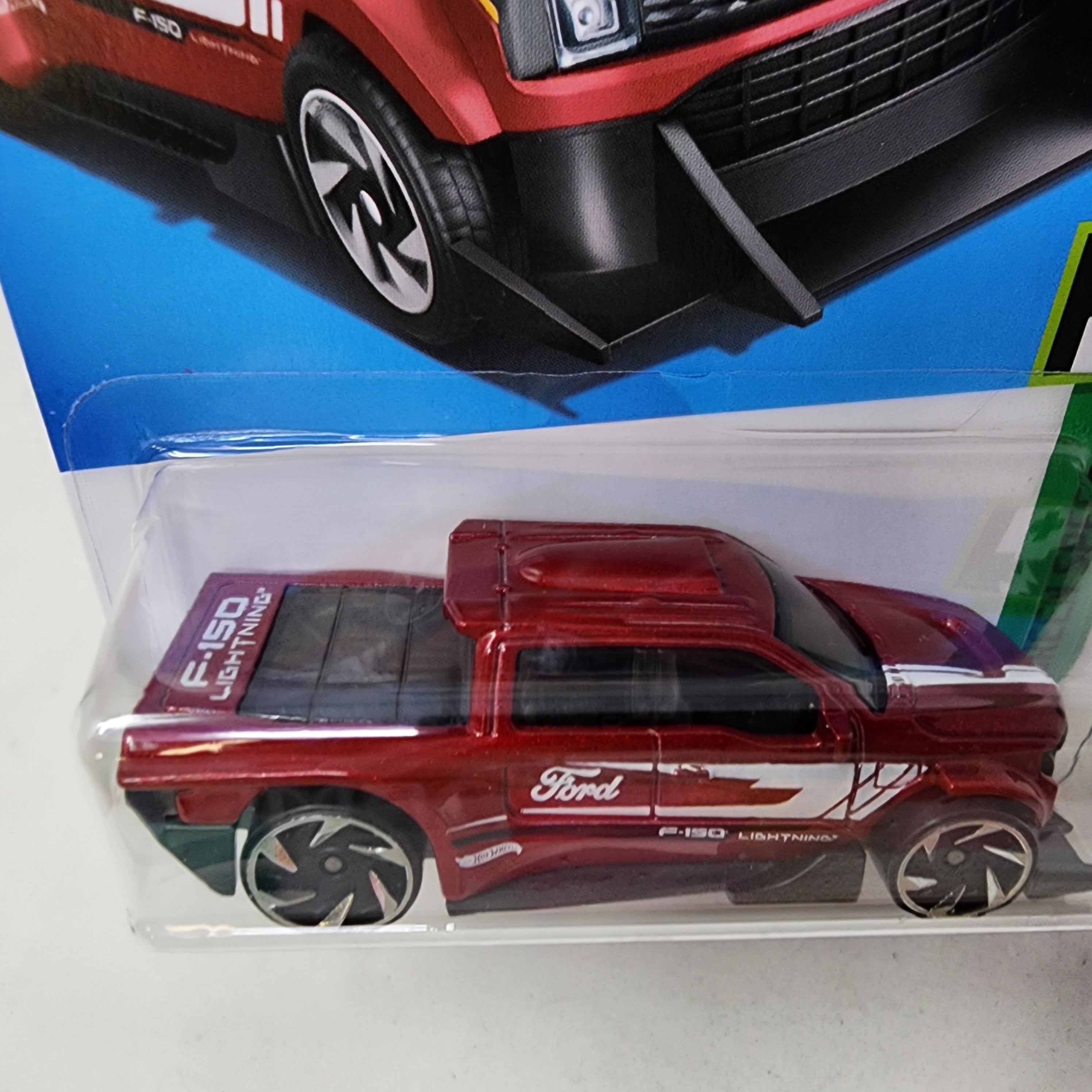 Ford F-150 Lightning #37 * RED * 2024 Hot Wheels Basic w/ Factory Holo、mySite、hgirdovlk