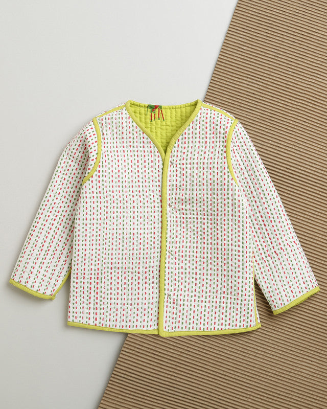 Cotton Quilted Jacket | Unisex | Green、mySite、camillekostekn