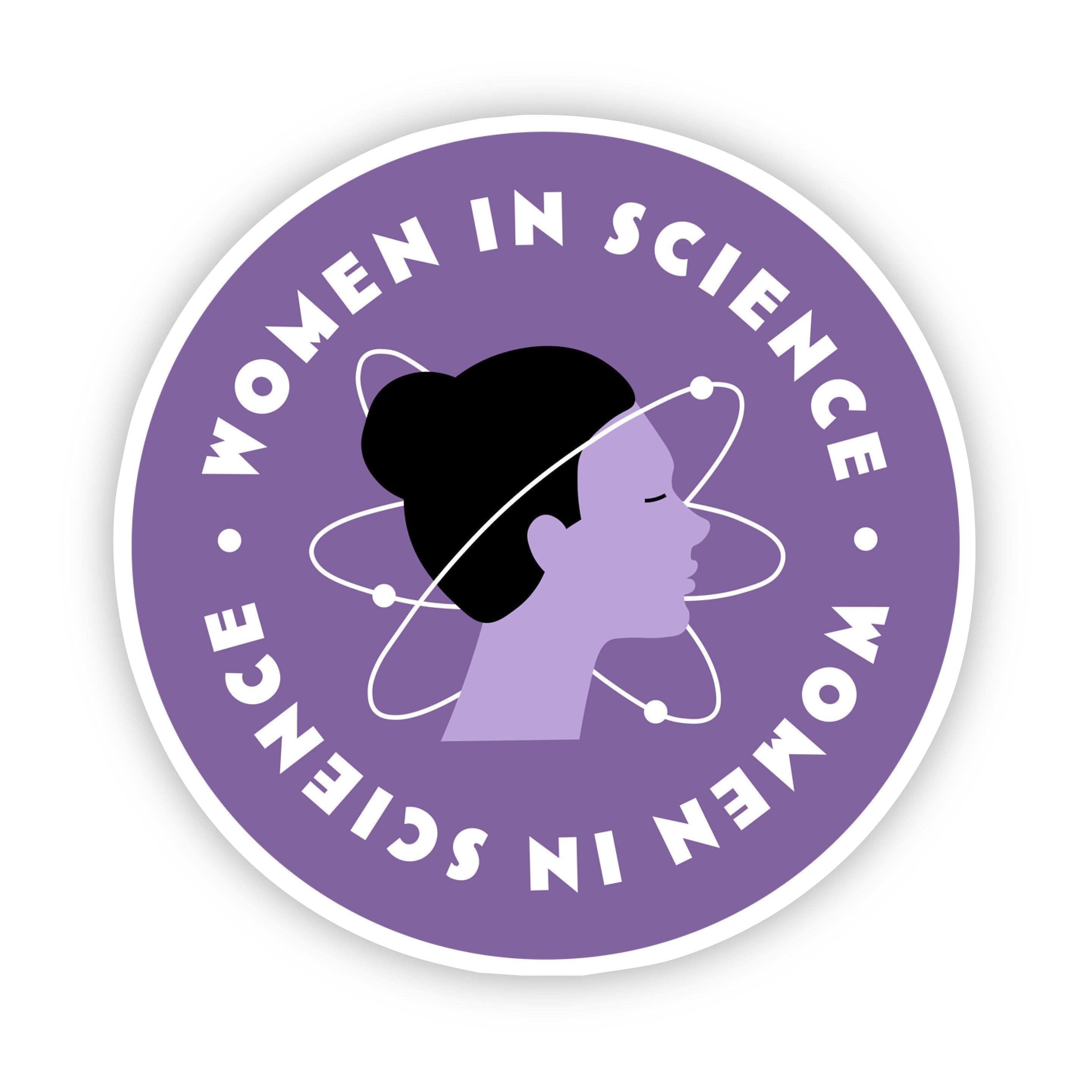  Women in Science Dark Purple Sticker、mySite、elrpsem3k