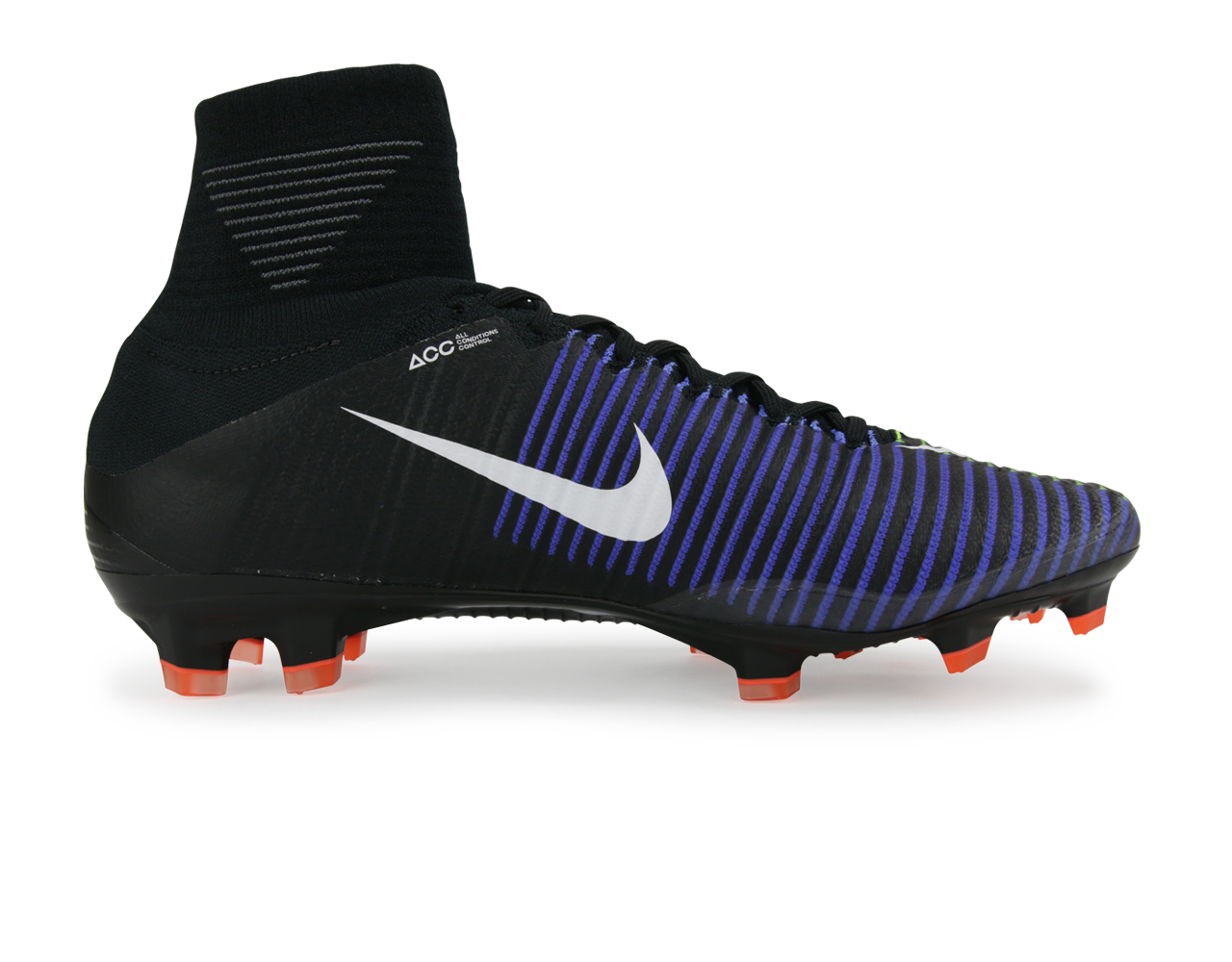 Nike Men's Mercurial Superfly V FG Black/White/Electric Green、mySite、noshort