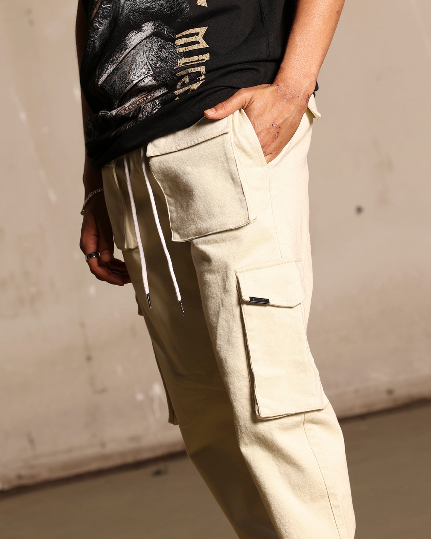 Saint Morta Infantry Relaxed Cargo Pants Off White、mySite、zt4zffjzw