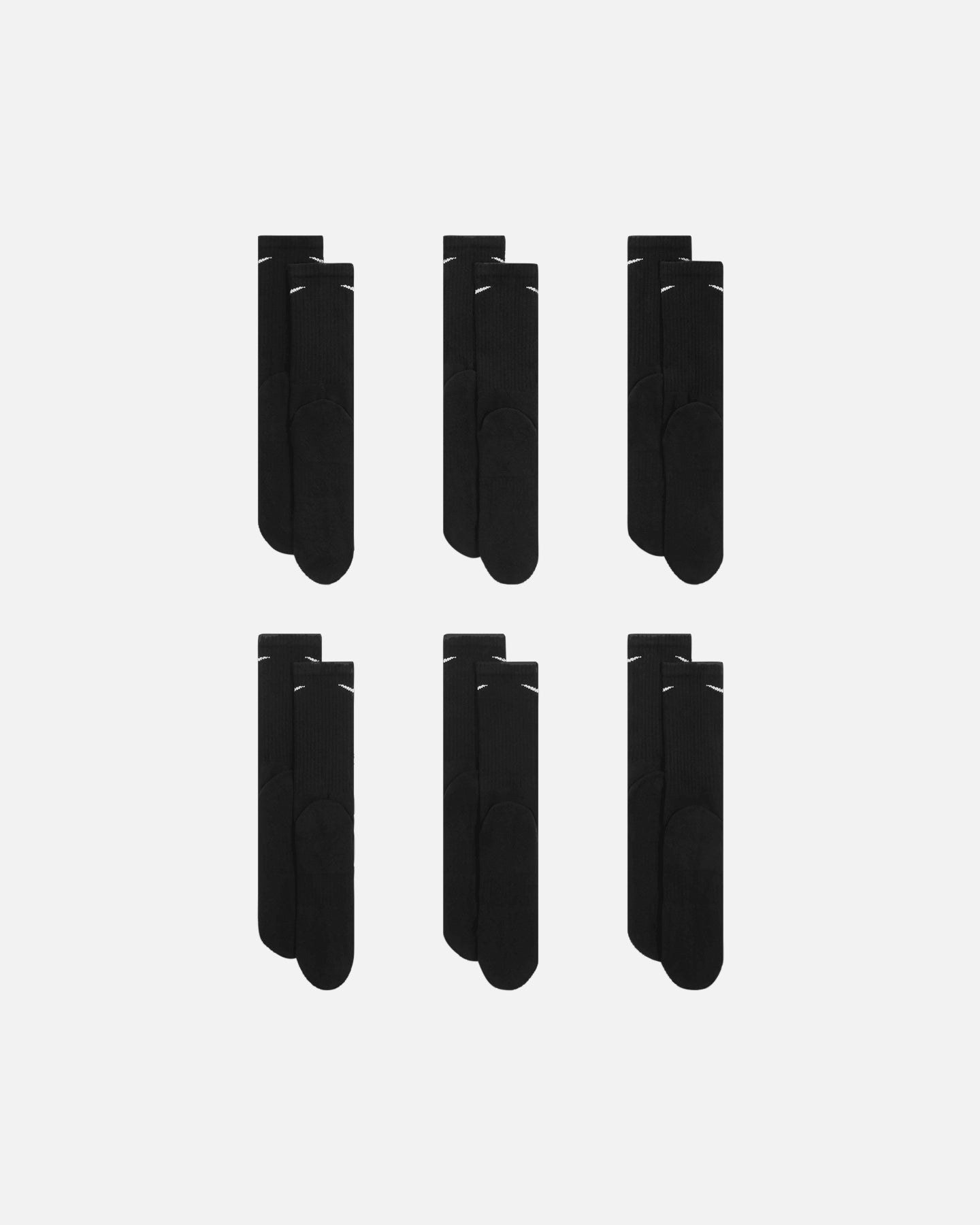 Nike Everday Cotton Cushioned Crew Socks 6 Pack Black/White、mySite、zt4zffjzw