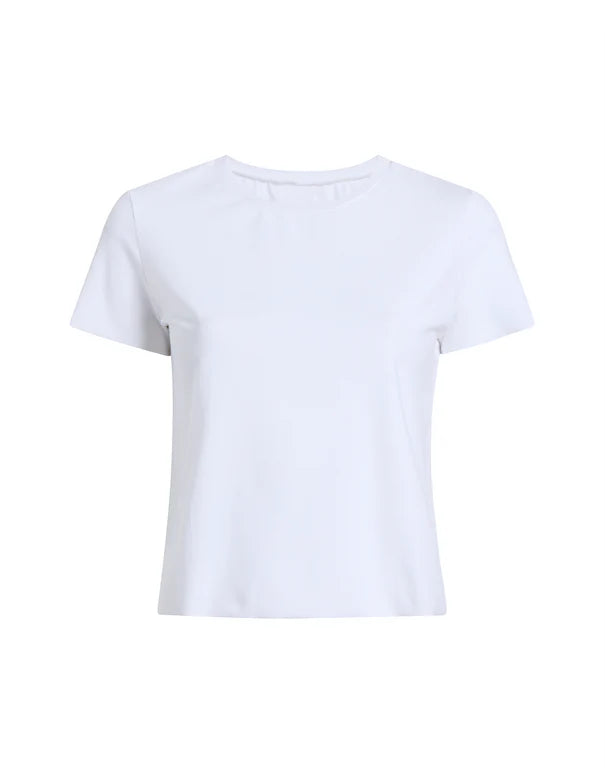 Commando Essential Cotton Crew Tee, White、mySite、noshort