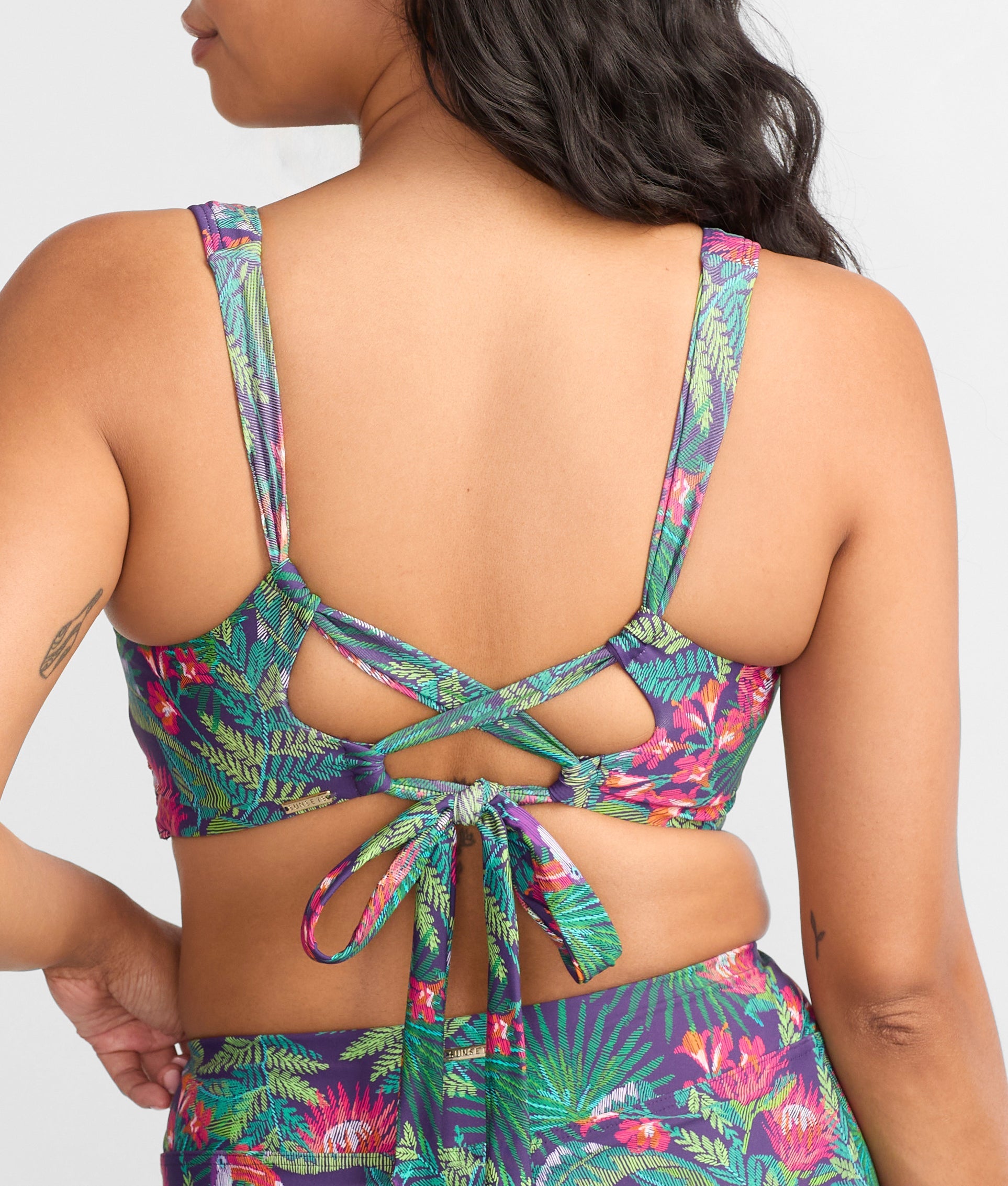 Printed Elsie Underwire Wrap Bikini Top、mySite、bengalsvssteelers