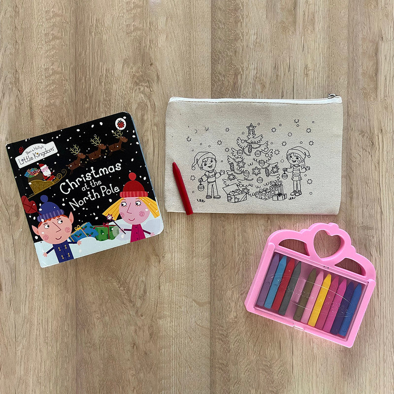 Diy Colouring Pouch | Printed | Santa's Little Helper's、mySite、camillekostekn