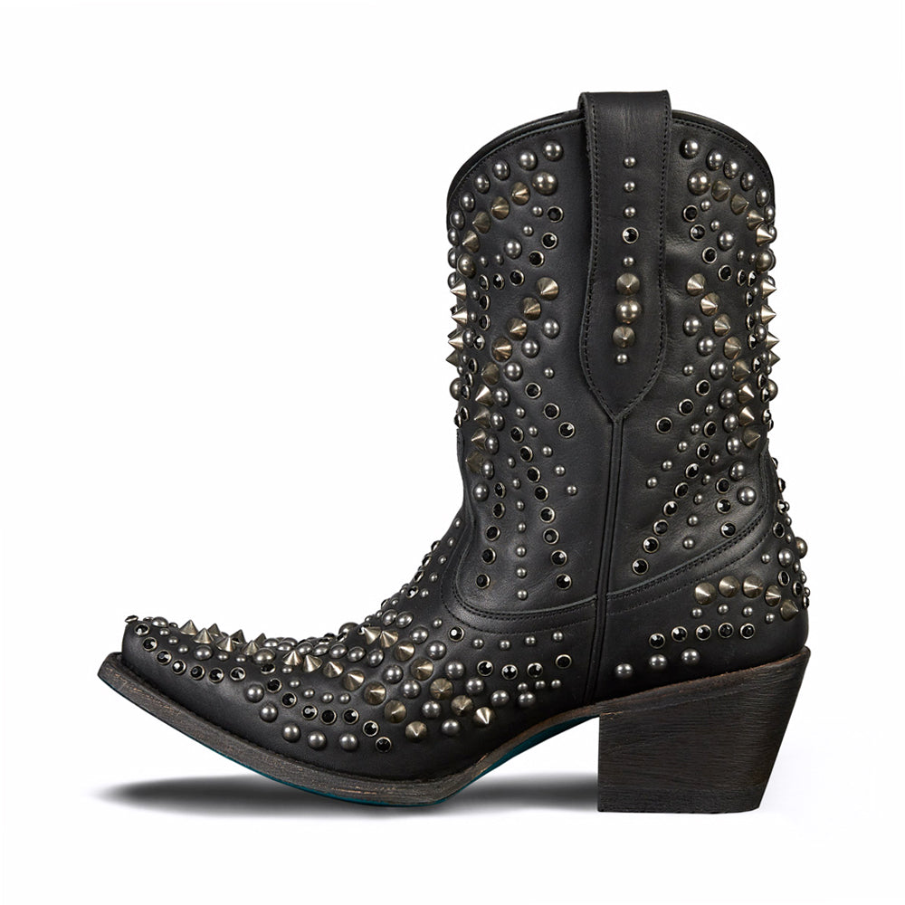 Dolly Studded Snip Toe Cowboy Booties、mySite、gtrtttuynbv