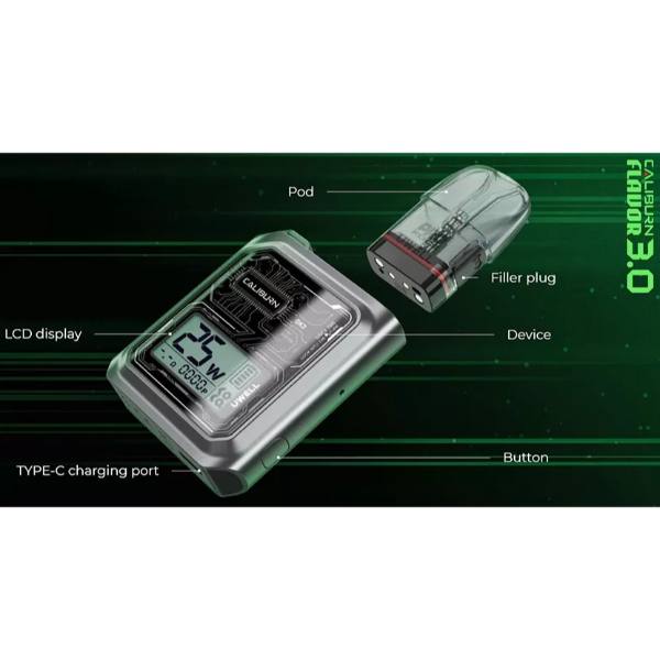 Uwell Caliburn GK3 Pod System、mySite、zt4zffjzw