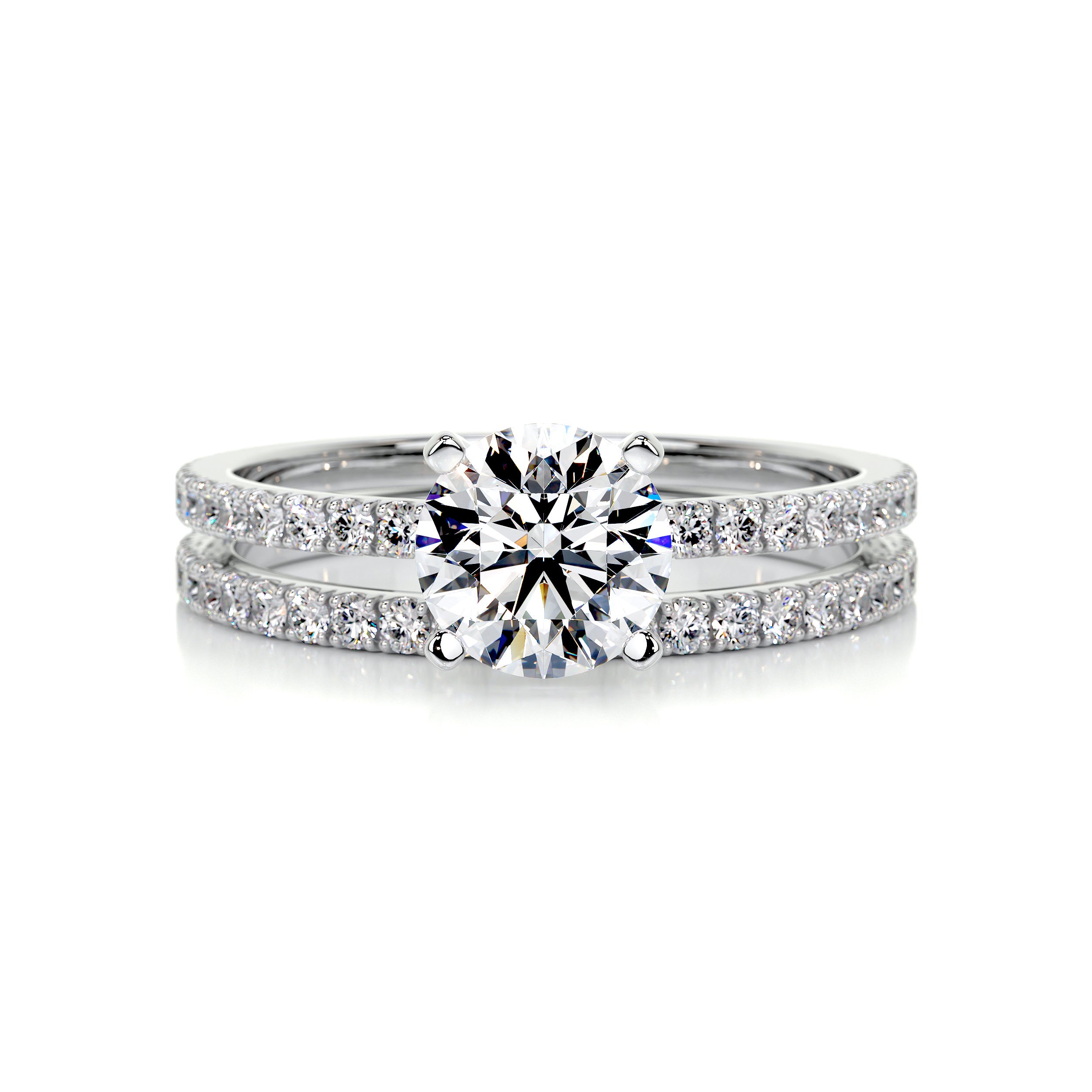 Stephanie Diamond Bridal Set -14K White Gold、mySite、hinf8tx79