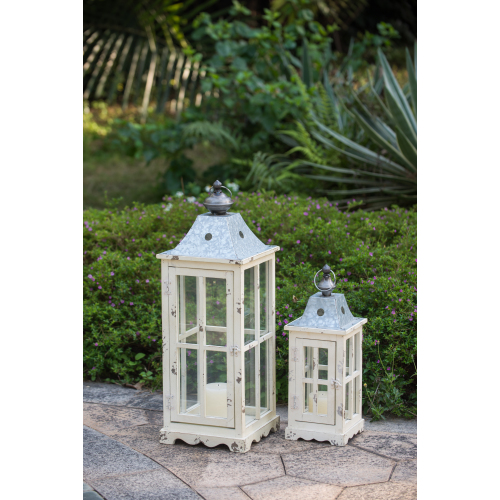 Wooden Candle Lantern Decorative, Hurricane Lantern Holder Decor for Indoor Outdoor, Home Garden Wedding、、xpatfood