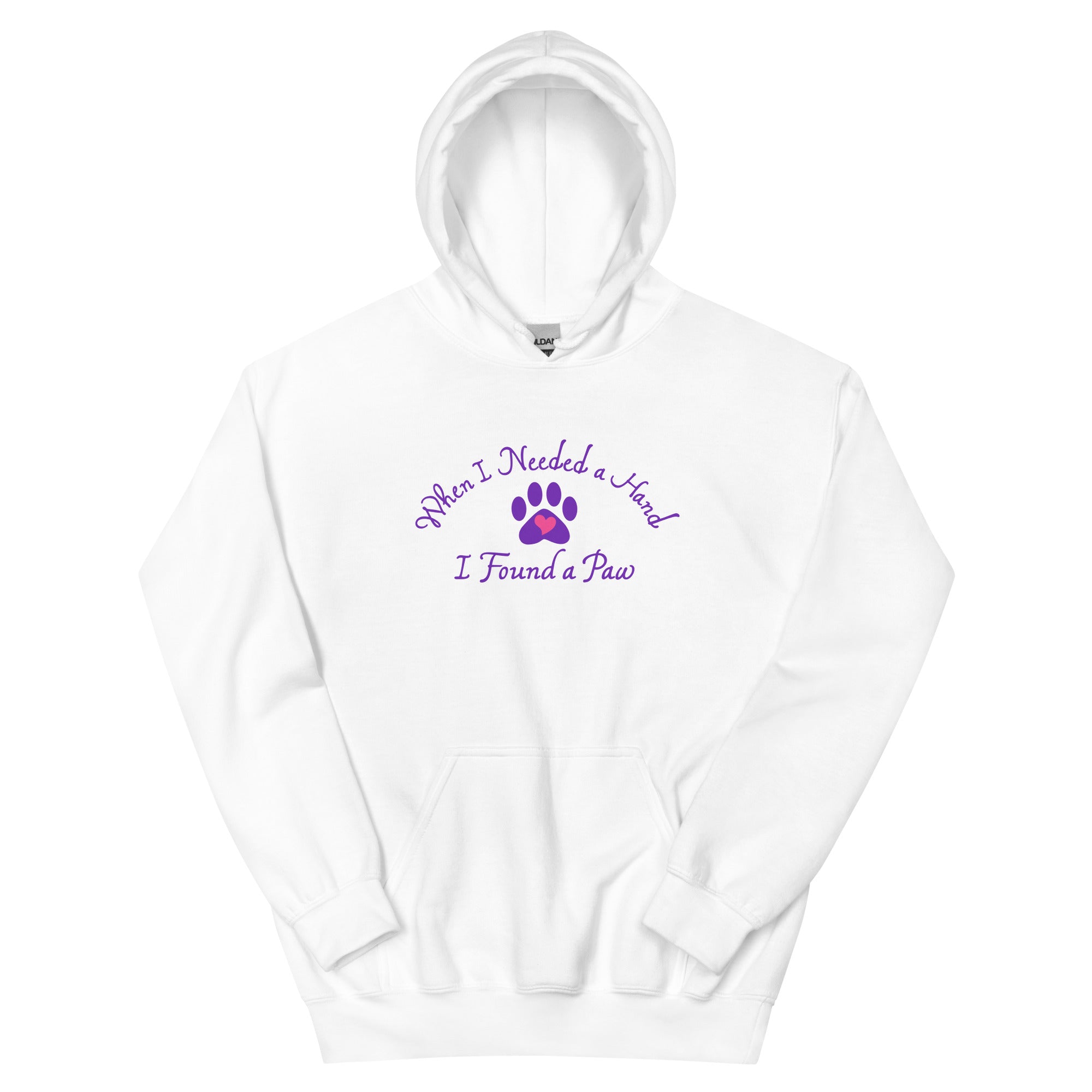 When I Needed a Hand I Found A Paw Hoodie、mySite、camillekostekn