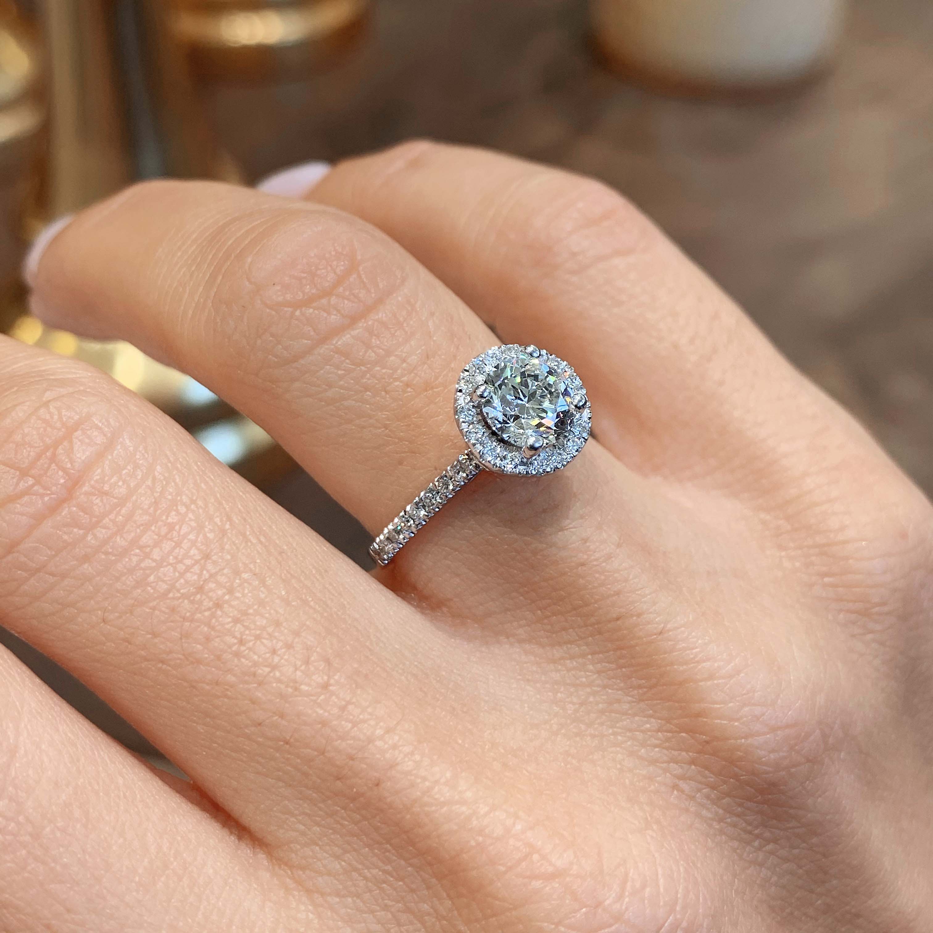 Layla Diamond Engagement Ring -14K White Gold (RTS)、mySite、hinf8tx79