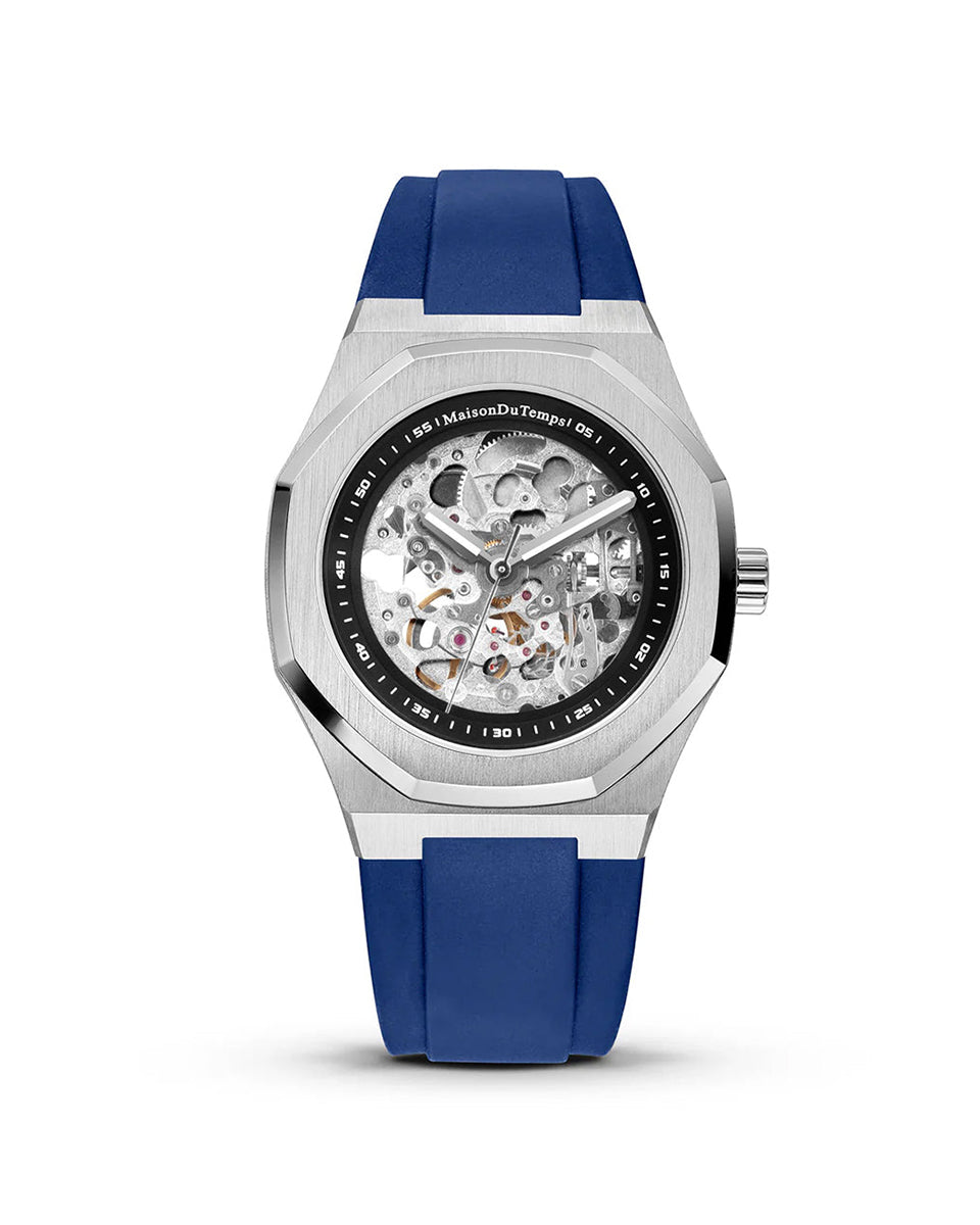 MTBeta Skeleton Miyota Silicone Bleu (40mm)、mySite、botmansion