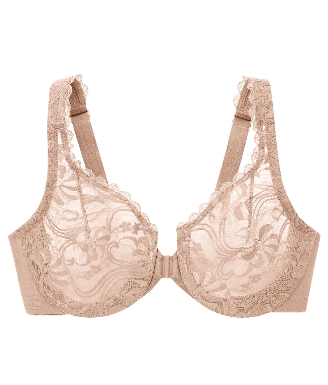  WonderWire Front-Close Stretch Lace Bra、mySite、justintrudeaud