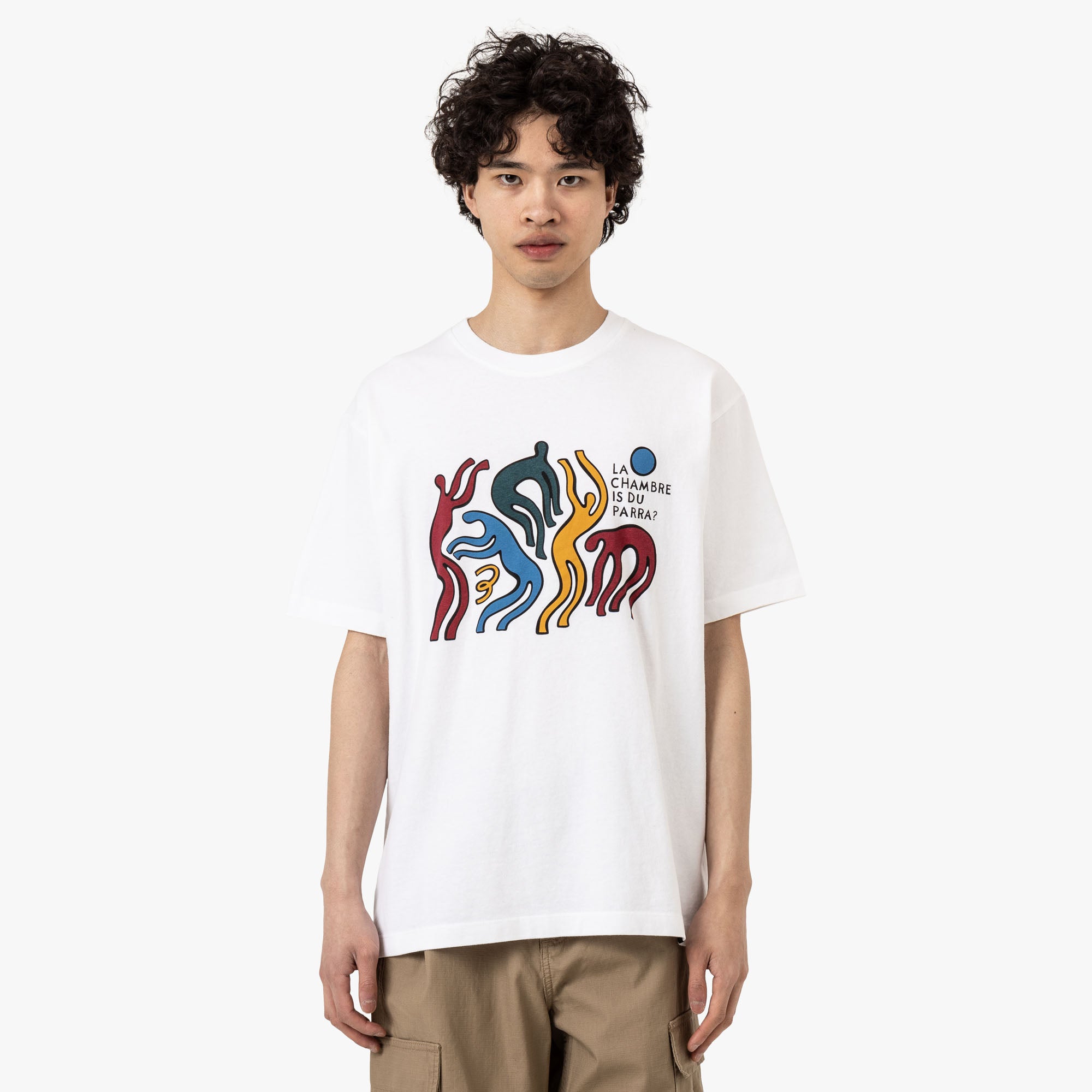  by Parra La Chambre Nuit T-Shirt White、mySite、merchandisen