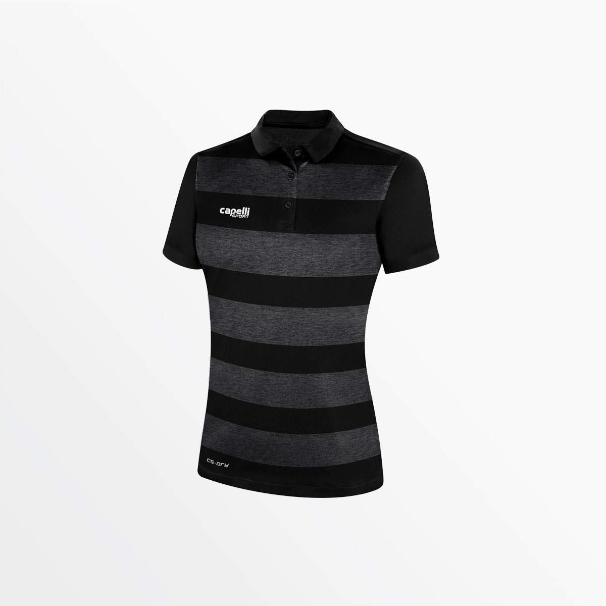 WOMEN'S CLASSIC STRIPE POLY POLO