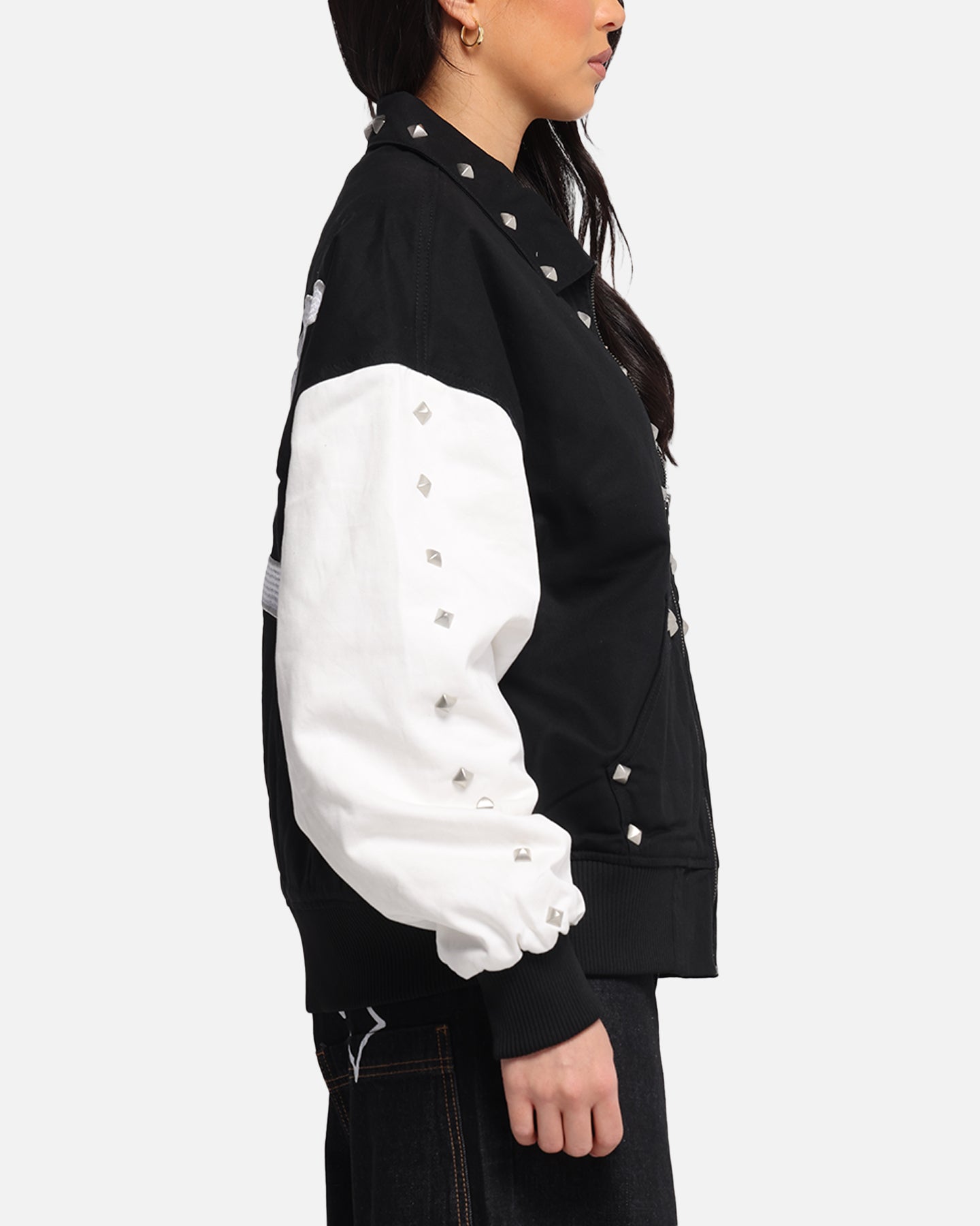 Loiter Frontier Varsity Jacket Black/Off White、mySite、zt4zffjzw