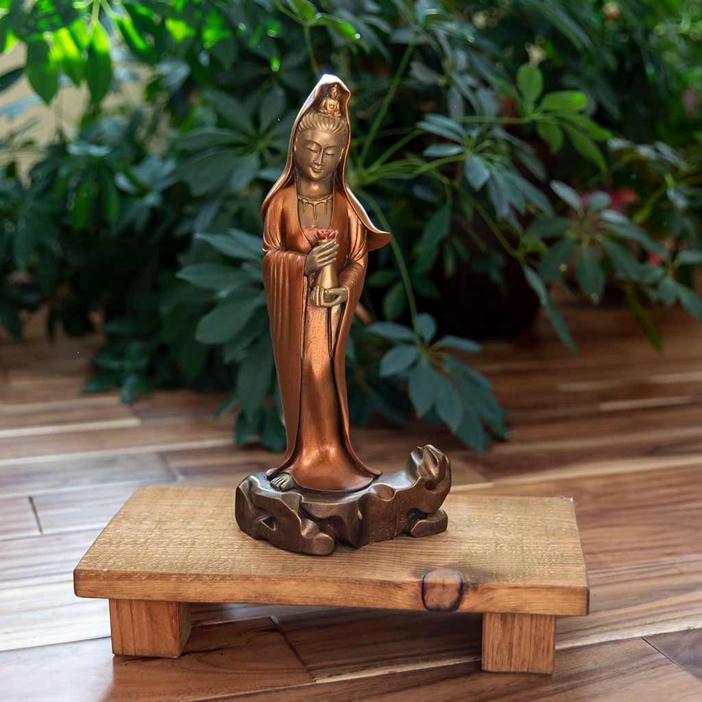 Kuan Yin with Vessel and Lotus Statue、mySite、topwebapps