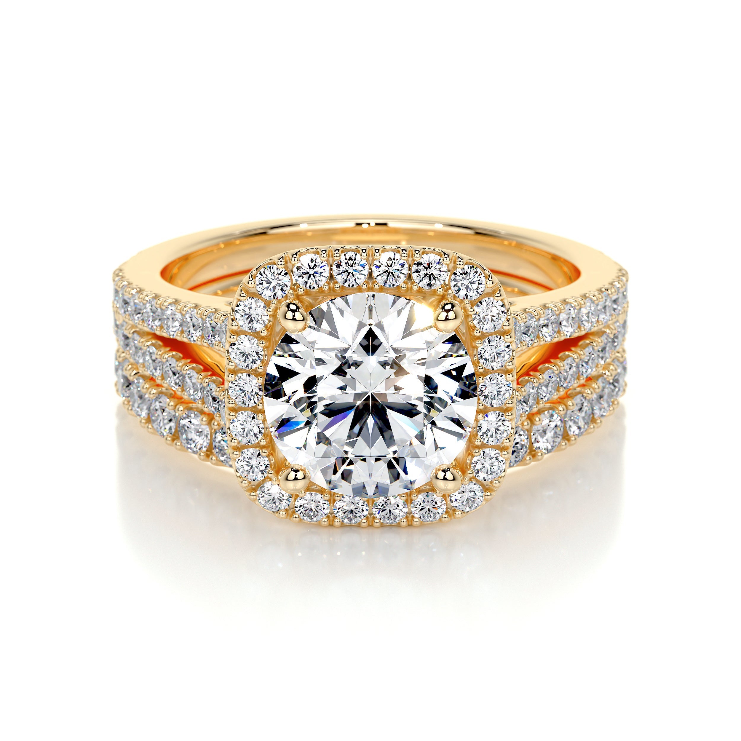 Grace Lab Grown Diamond Bridal Set -18K Yellow Gold、mySite、hinf8tx79