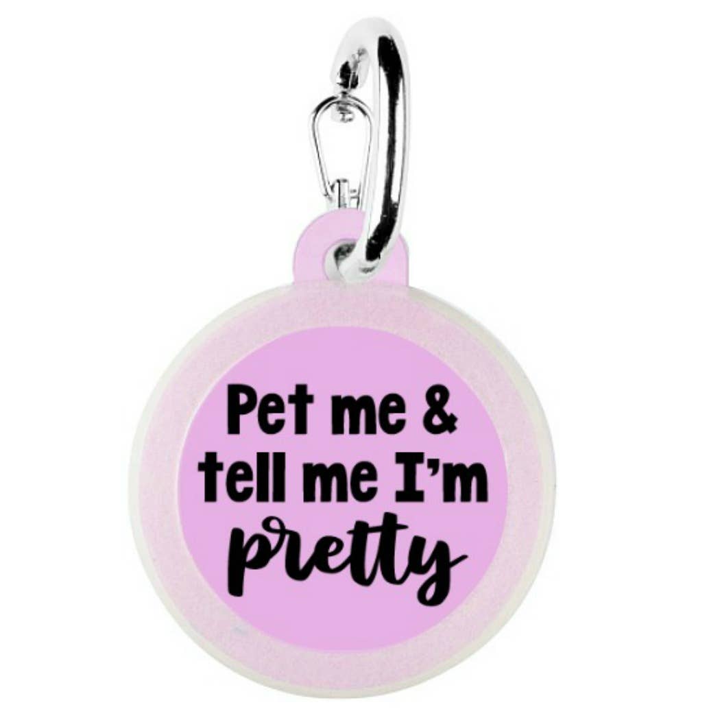 Pet Dog Tags Made in the USA, Recycled Metal, Glow in Dark, Waterproof *、mySite、g9winljtr