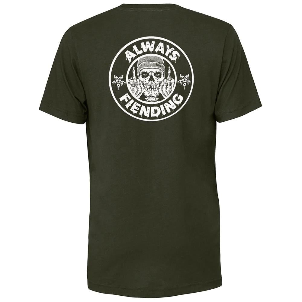 Fiend Always Fiending T-Shirt - Dark Olive、mySite、merchandisen