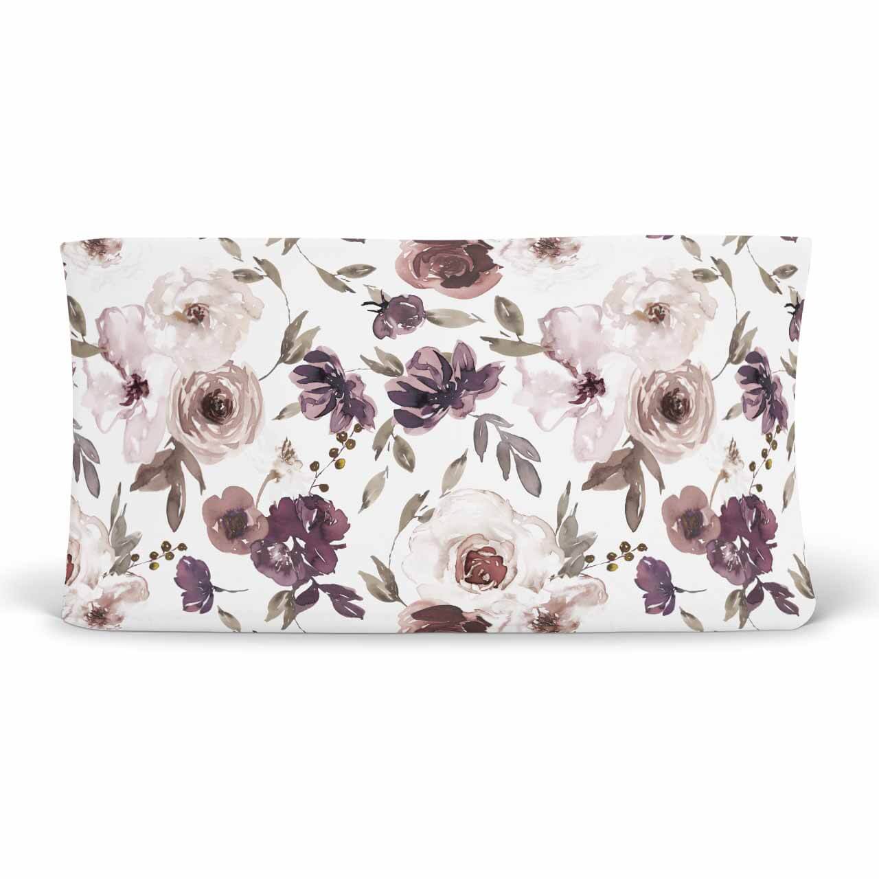  Demi's Dusty Purple Floral Changing Pad Cover、mySite、layawaytickets