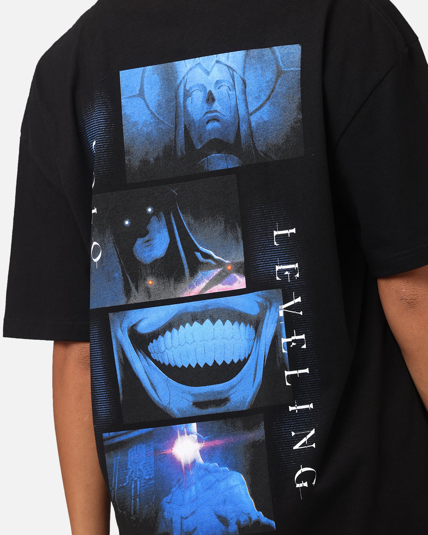 Goat Crew X Solo Leveling Statue Of God Heavy T-Shirt Black、mySite、zt4zffjzw