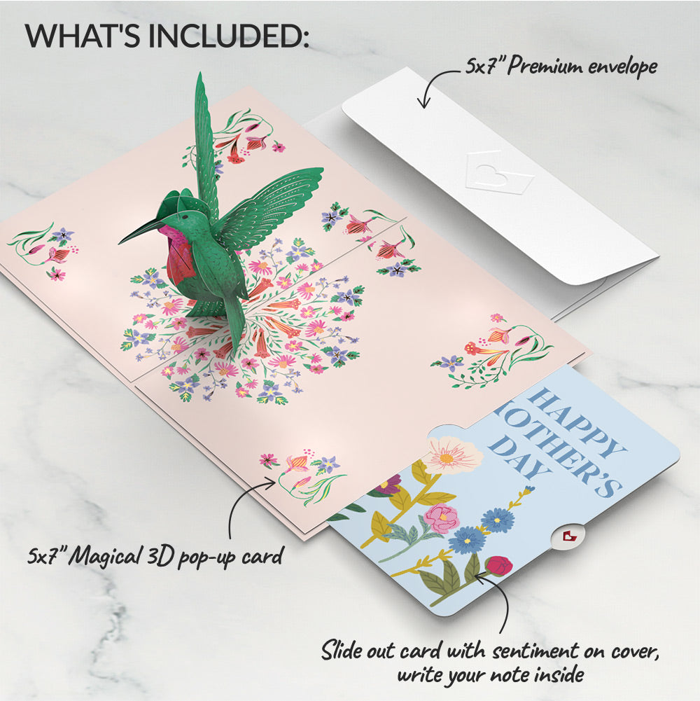 Sweetest Mom Hummingbird Mother's Day Pop-Up Card and Sentiment Set、mySite、solidvoid