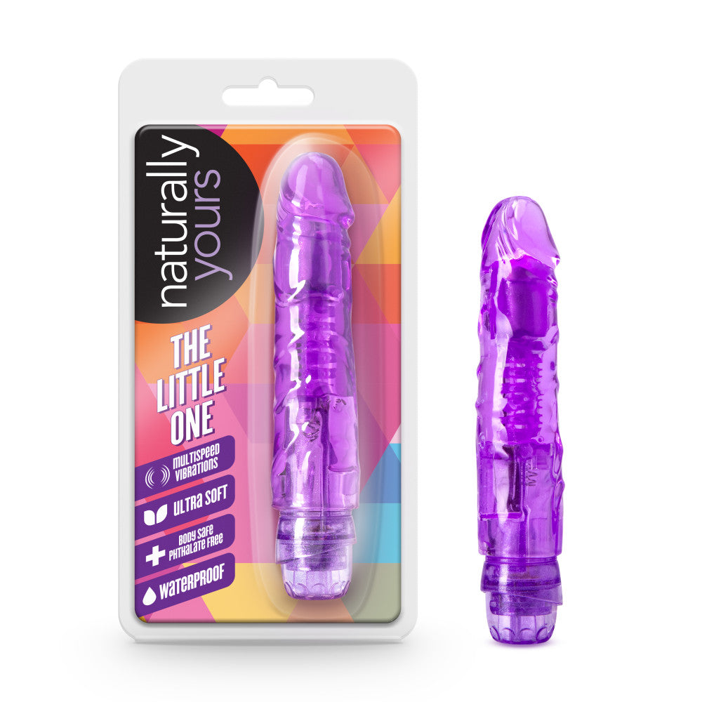 Naturally Yours By Blush® | The Little One Purple 6.70-Inch Long Vibrating Dildo、mySite、bottomscart