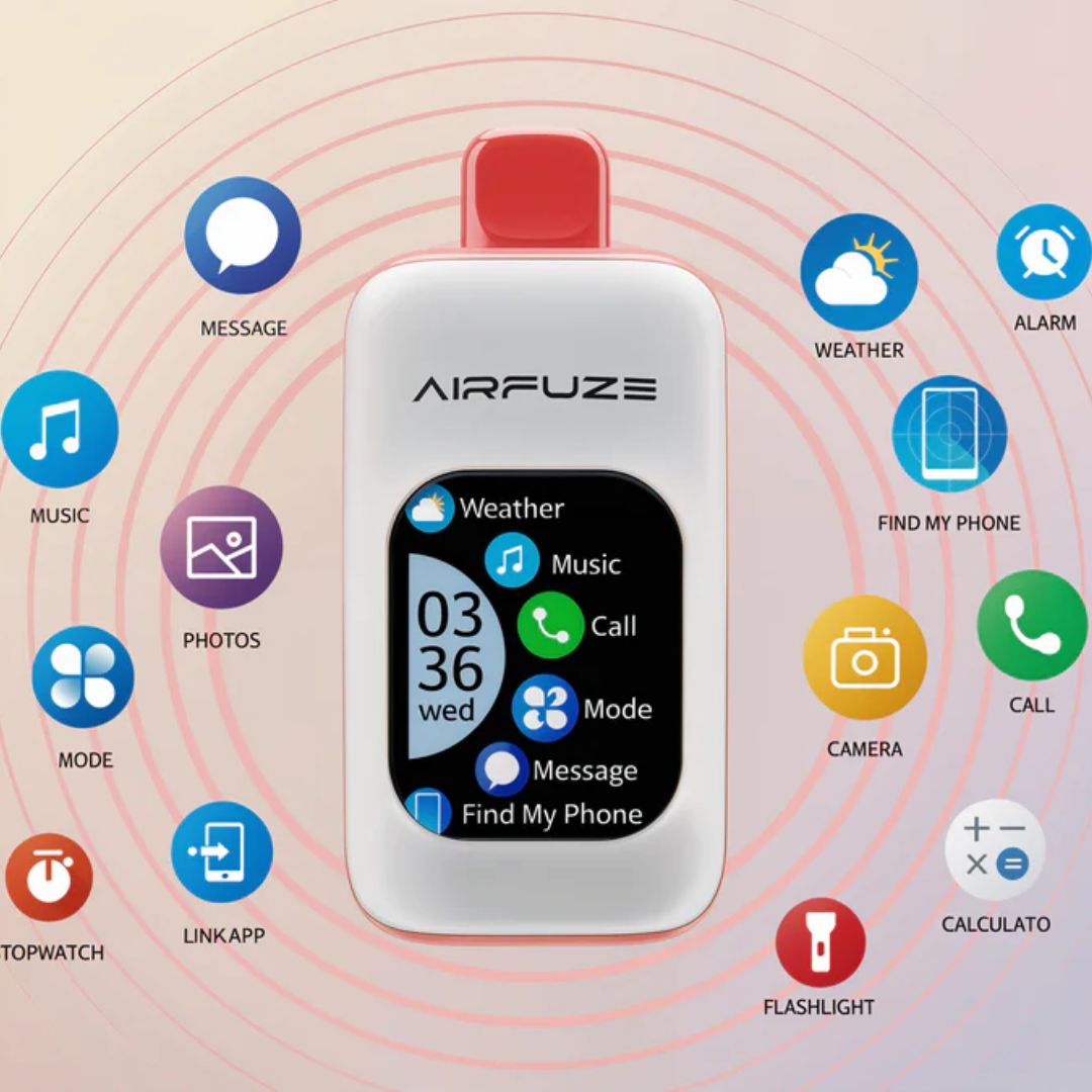 AIRFUZE Smart 30000 Puff Disposable Phone Call Vape 20mL、mySite、zt4zffjzw