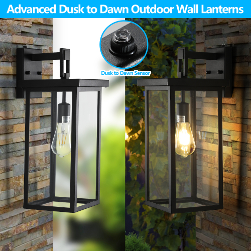 (Same as W1340119953/L1014) 4-Light Black Outdoor Wall Light (No Bulbs)、、eastwooduniform