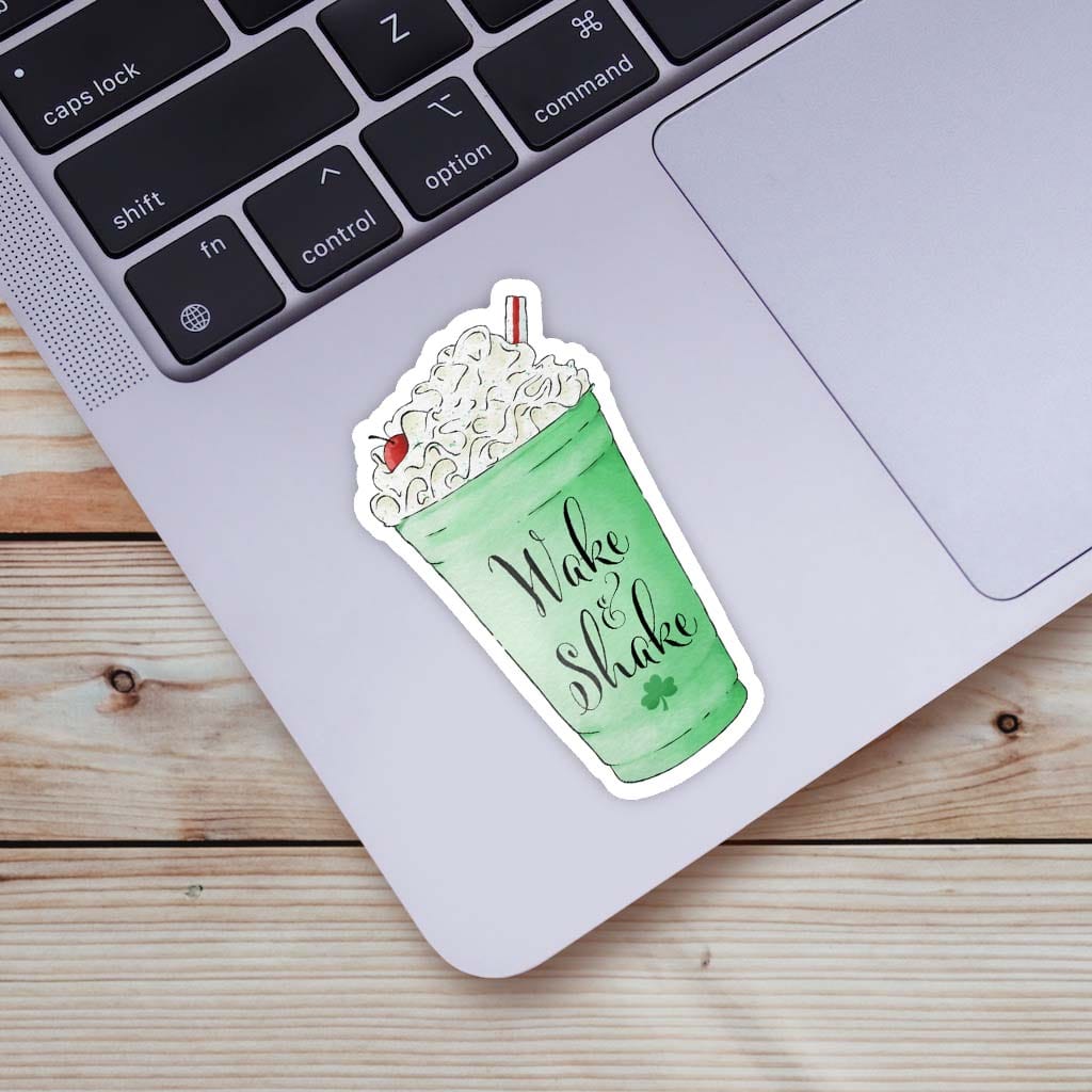  Wake & Shake Shamrock Shake Sticker、mySite、ghnorth
