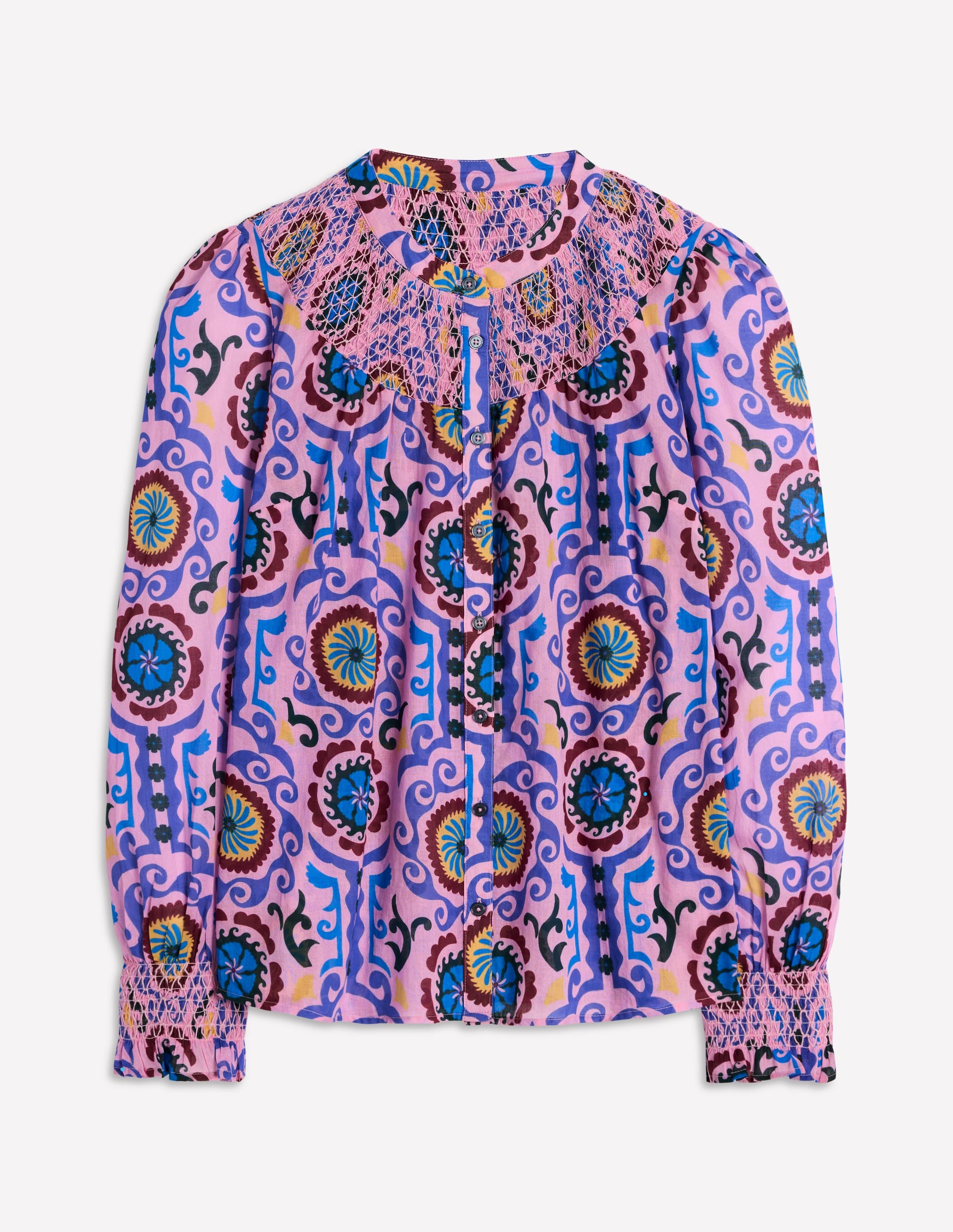  Effie Smocked Blouse-Soft Lavender, Ornamental Wave、mySite、ashleygrahame