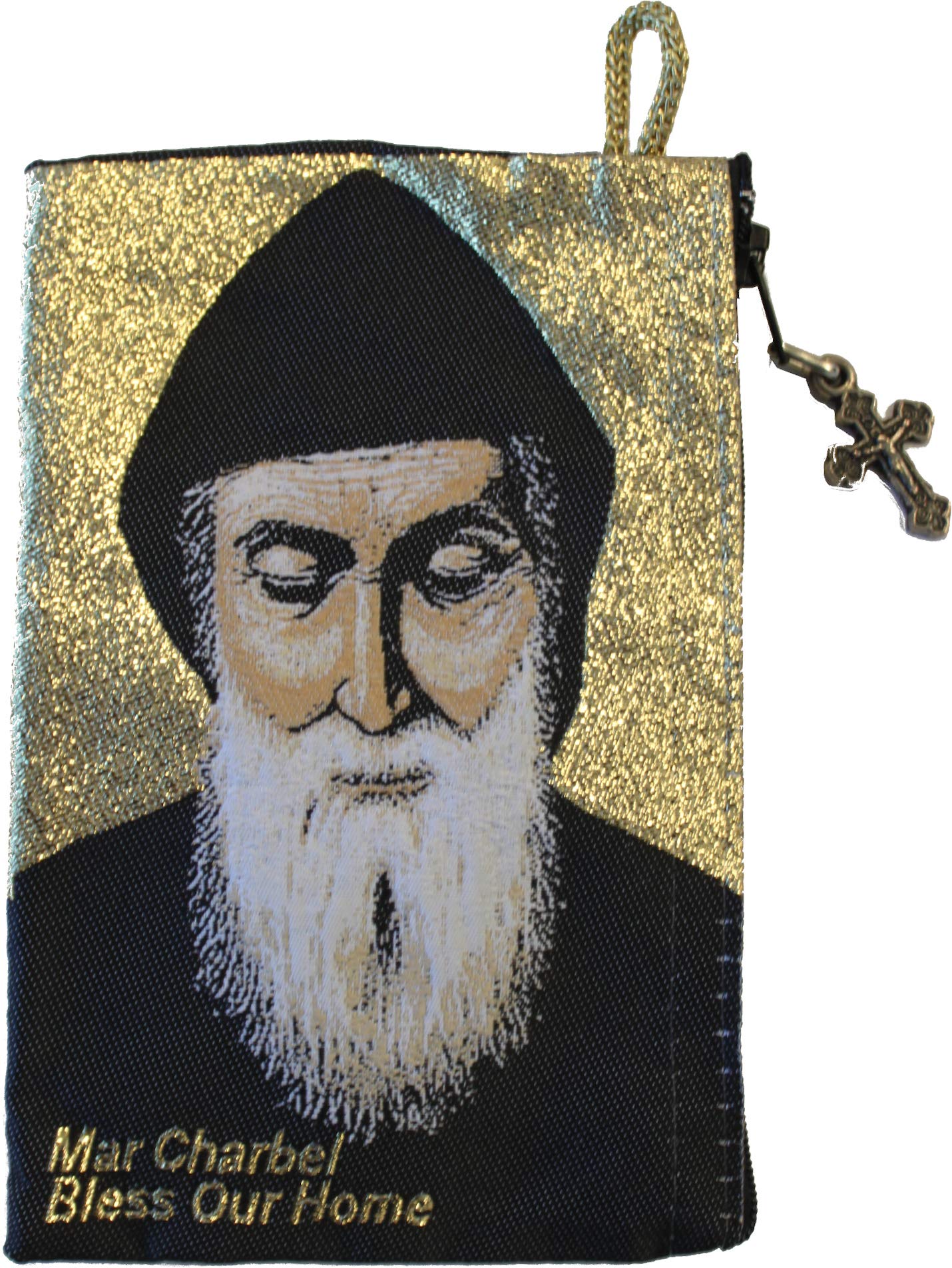  Holy Land Market Purse Tapestry of The Blessed Mother Mary - with Heat Printing on Synthetic Cloth Decorated - Style II (6.25 x 3.75 Inches)、mySite、elrpsem3k