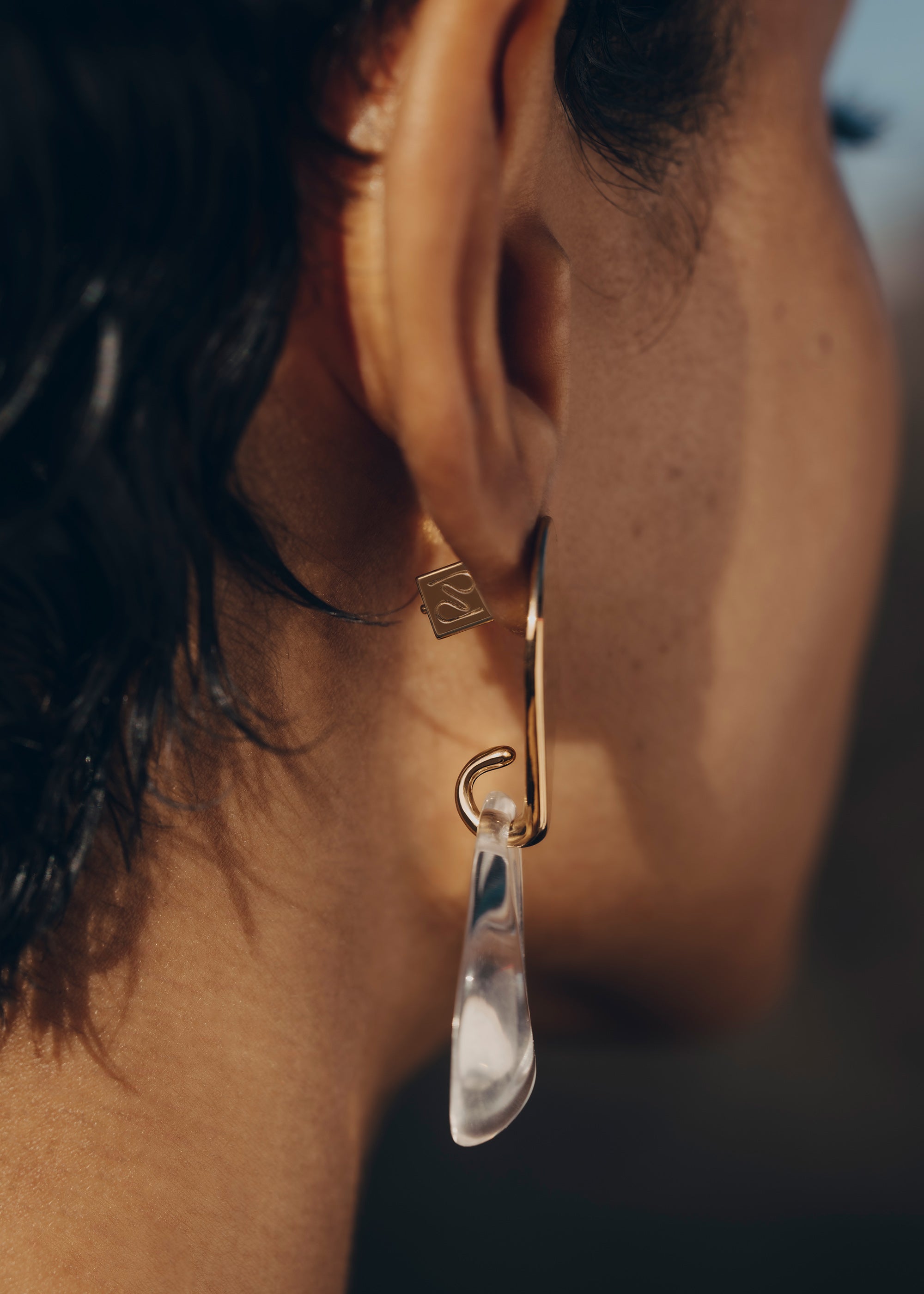 Boucles d'oreilles Na茅 - Verre、mySite、camillekostekn