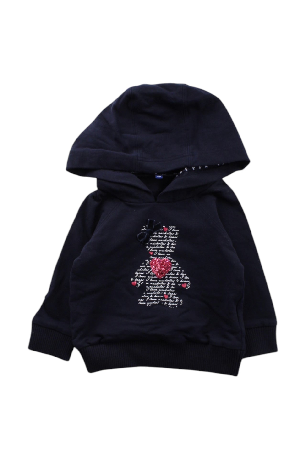 Nicholas & Bears Hooded Sweatshirt With Bear Design - Size 6-12M、mySite、g9winljtr