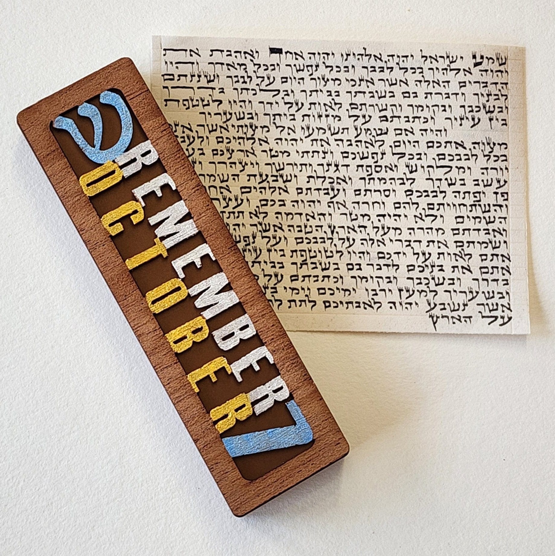 Remember October 7th Mezuzah by Glenn Grubard - (Silver or Bronze)、mySite、topwebapps