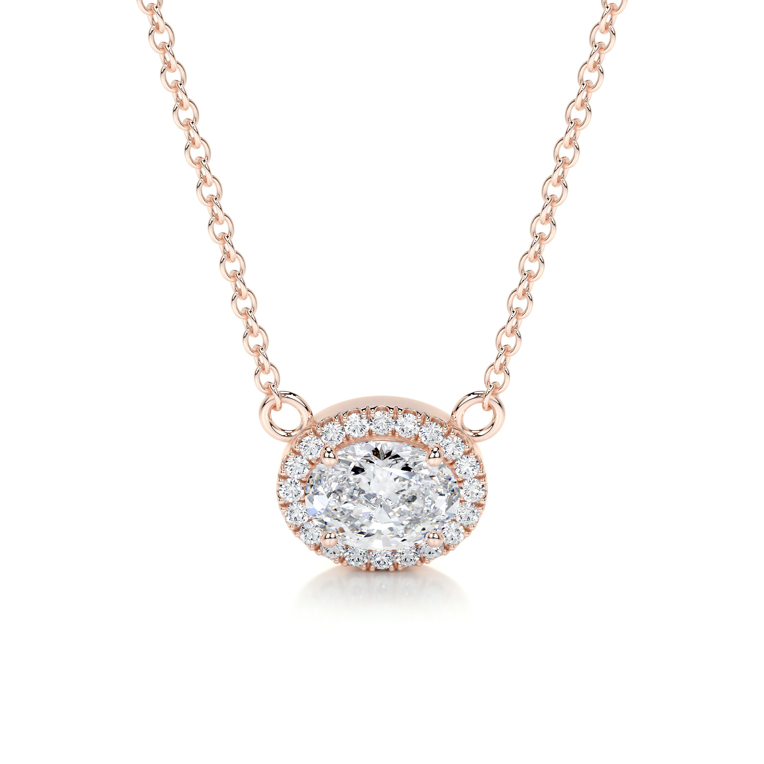 Louise Diamonds Pendant -14K Rose Gold、mySite、hinf8tx79