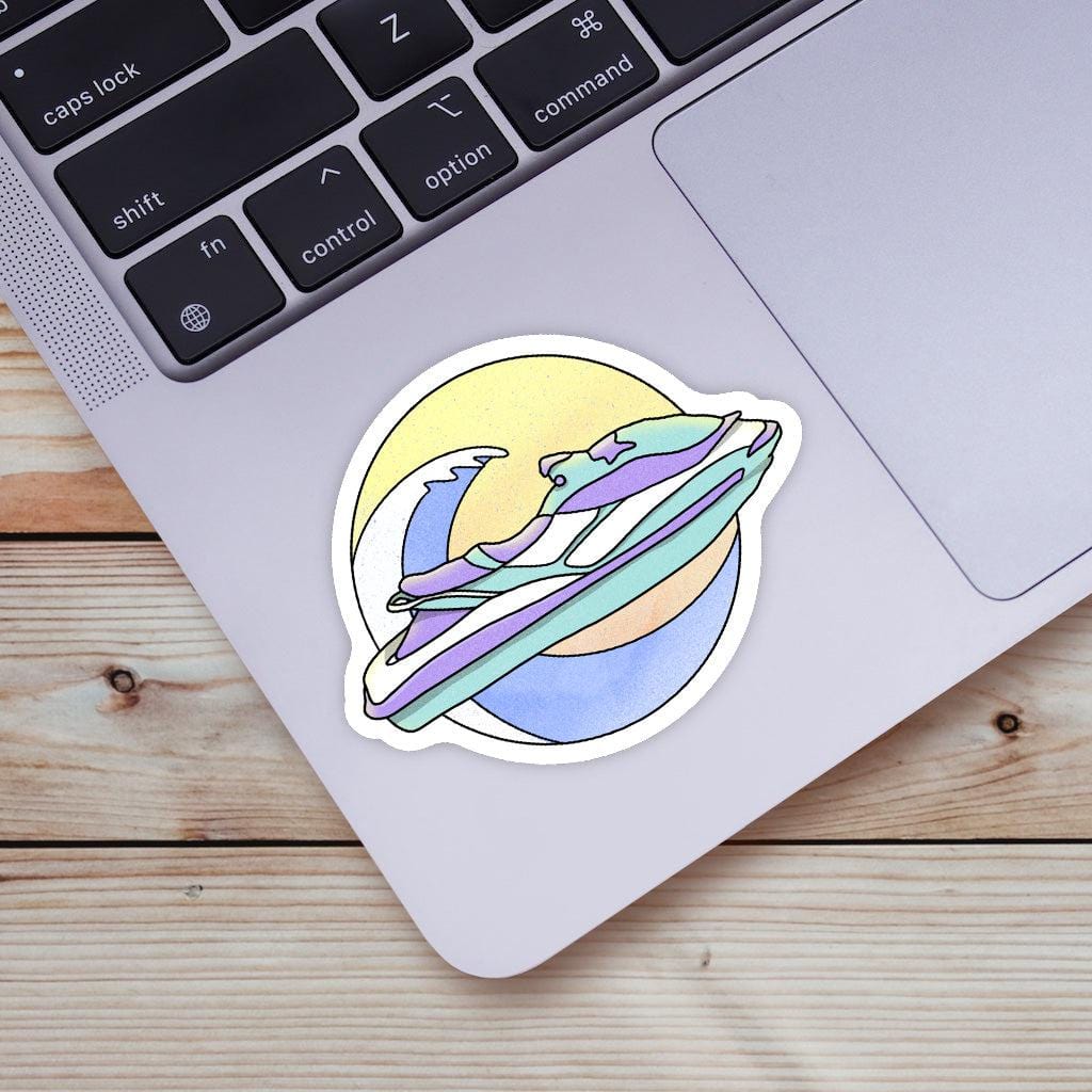  Jet Ski Lake Life Sticker、mySite、elrpsem3k