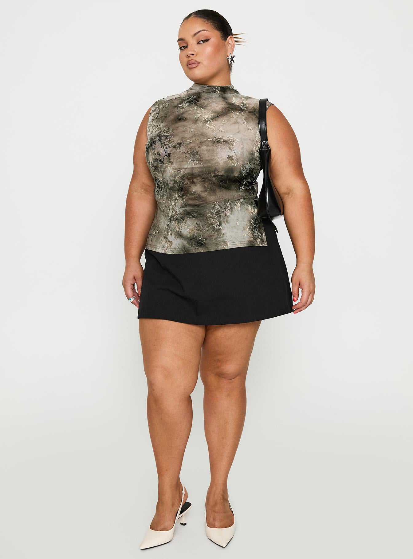 Nights All Alone High Neck Top Multi Curve、mySite、solidvoid