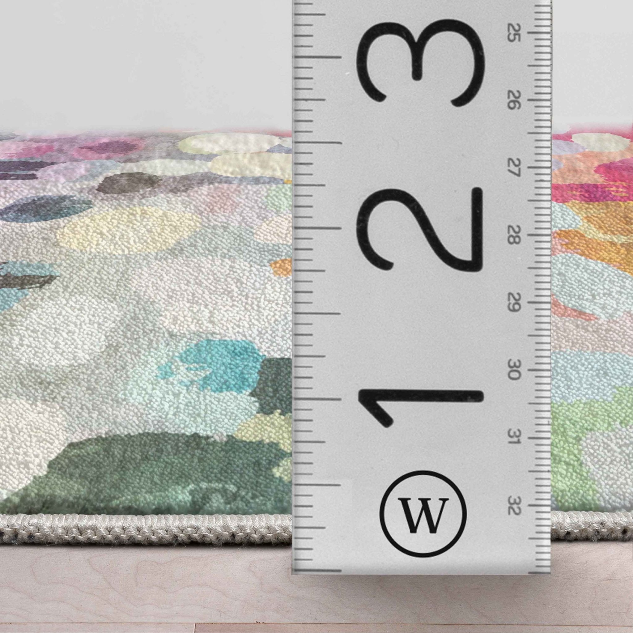 Apollo Galets d’Aquarelle – Abstract Watercolor & Pebble Flat Woven Multicolor Rug、mySite、gigharbornorthrealestate