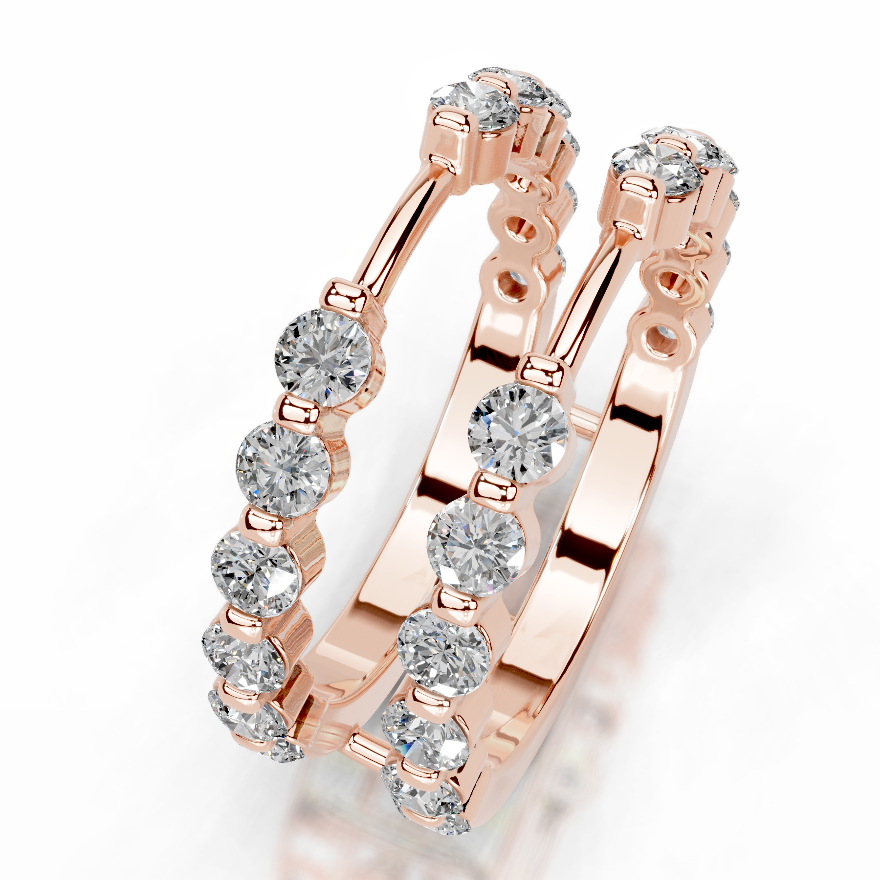 Ashley Diamond Wedding Ring (1.25 Carat) -14K Rose Gold、mySite、hinf8tx79