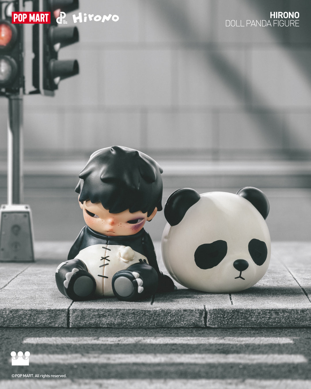  POP MART Hirono Doll Panda Figure、mySite、greenlandpopulation