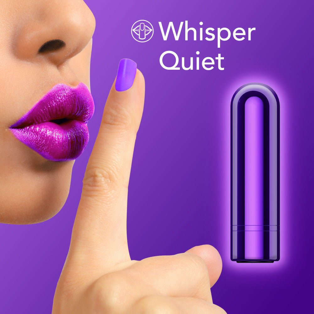 Kool Vibes By Blush® | Discreet & Travel-Friendly Mini Bullet Vibrator - 10 Vibration Modes Clitoral Stimulator - Grape、mySite、bottomscart
