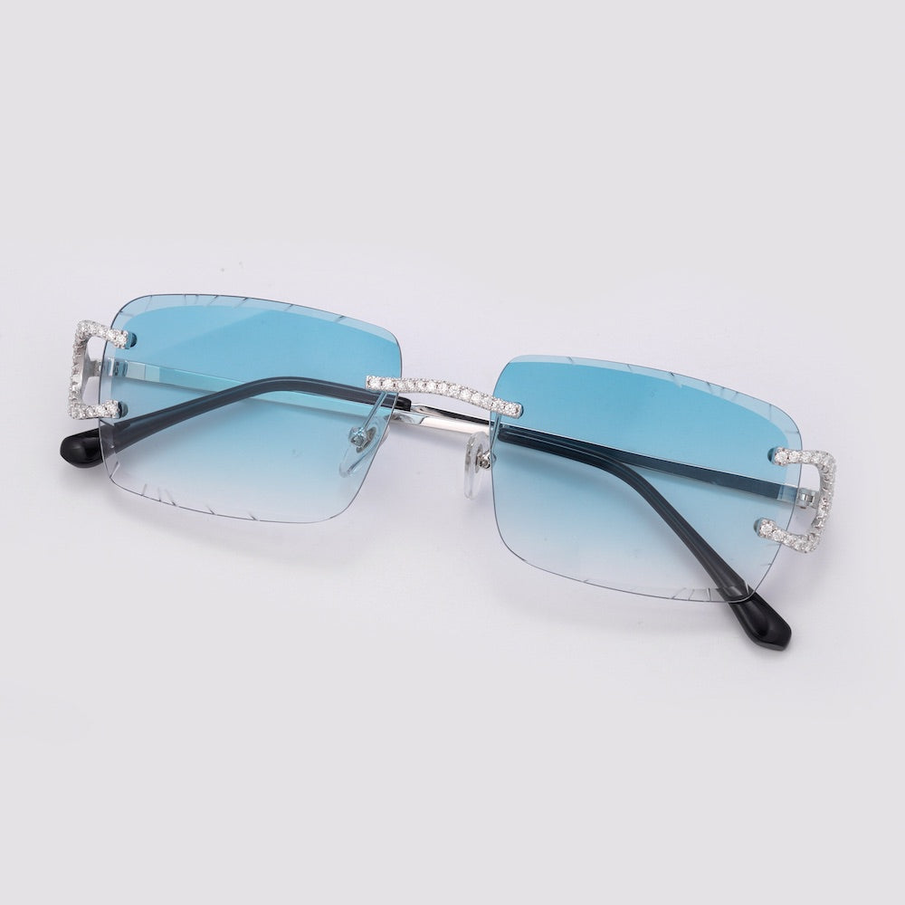 Moissanite Prong Sunglasses 14K Gold、mySite、hinf8tx79
