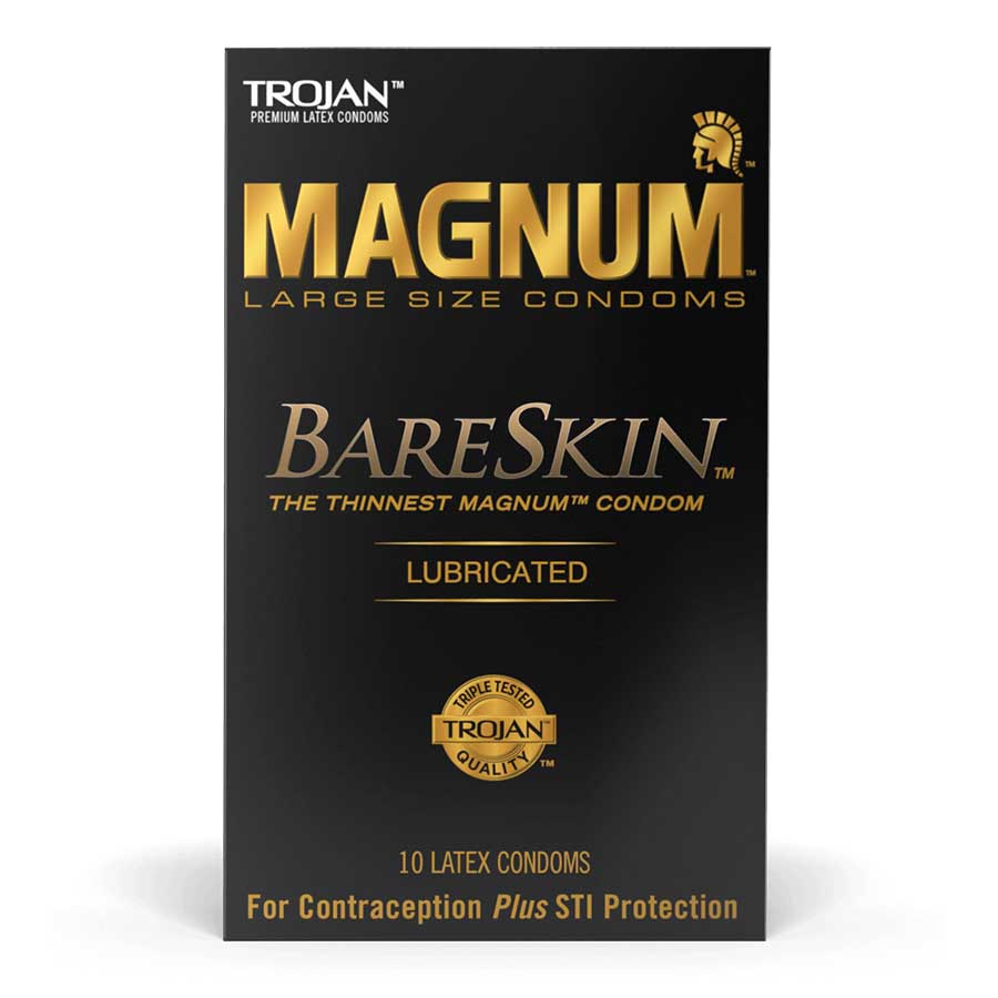 Trojan Magnum BareSkin Ultra Thin Latex Condoms 10 Pack、mySite、bottomscart