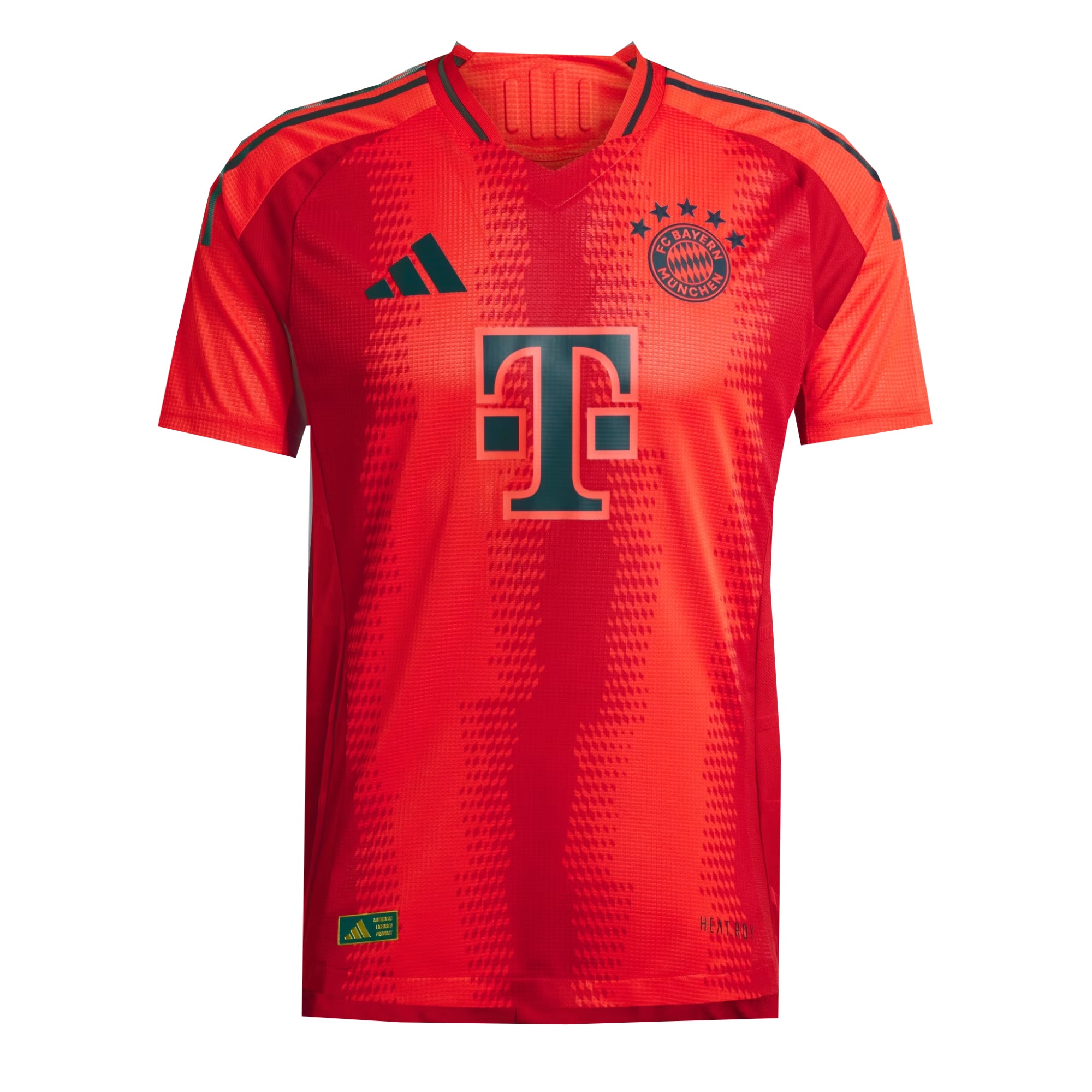 adidas Men's FC Bayern Munich 2024/25 Authentic Home Jersey Red/Black、mySite、noshort