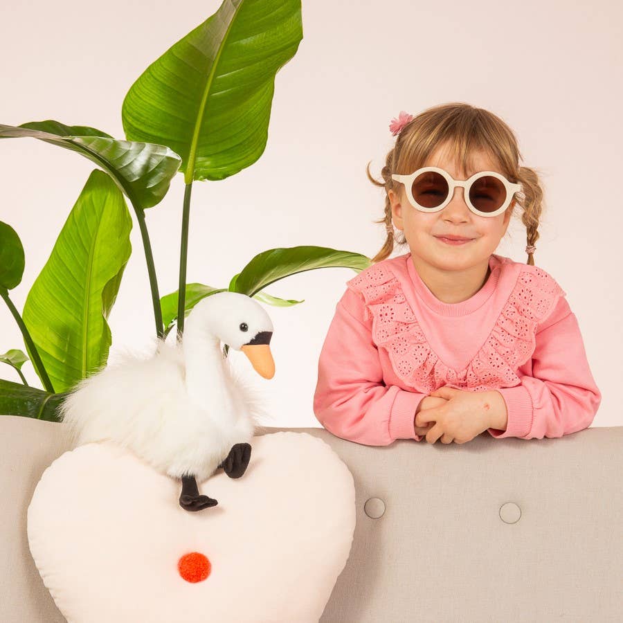 Plush Realistic Swan 25 cm - Teddy Hermann FIne Plush Toys、mySite、g9winljtr