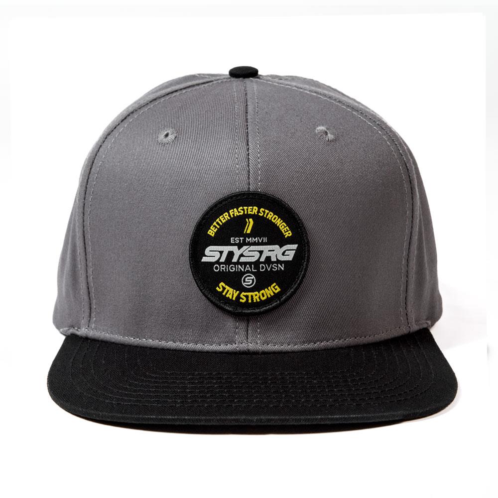  Stay Strong BFS Circle Patch Snapback Cap - Grey/Black、mySite、merchandisen