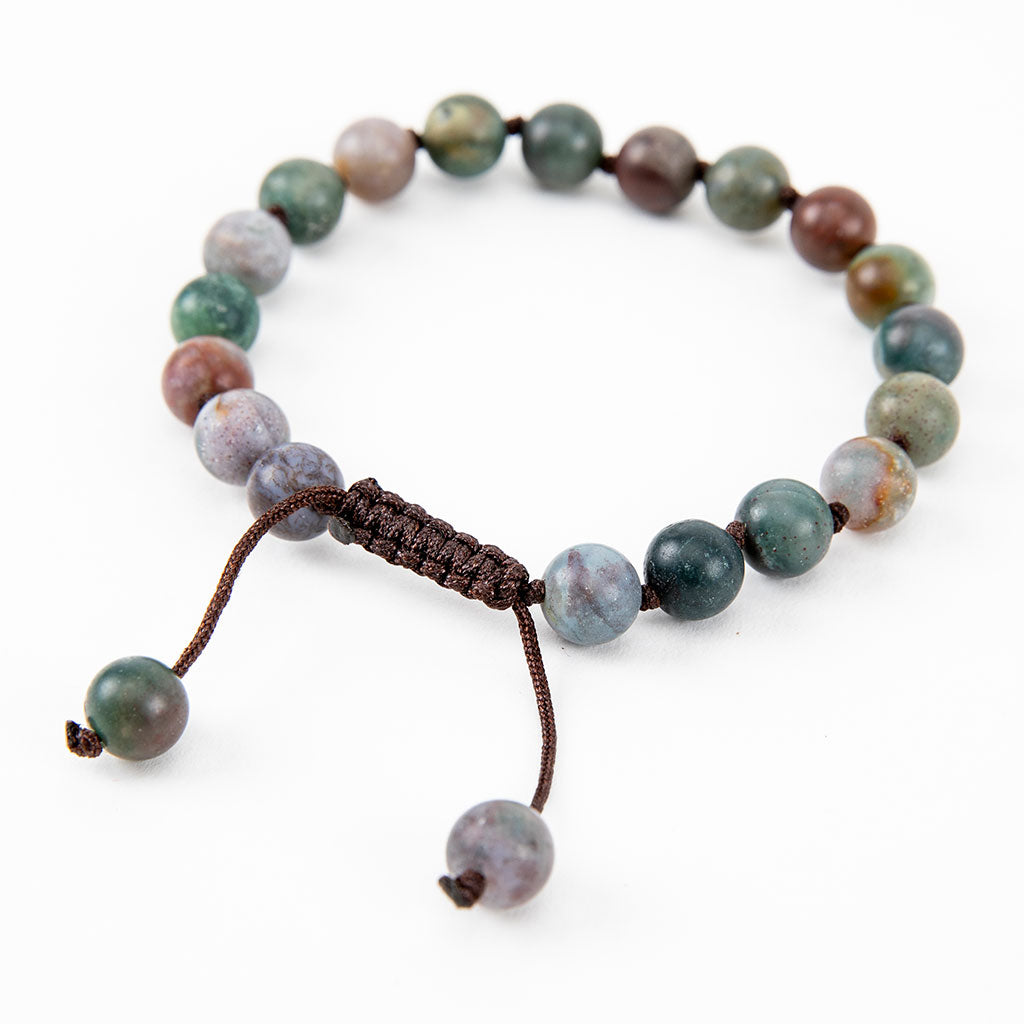 Adjustable Beaded Blood Stone Bracelet、mySite、topwebapps