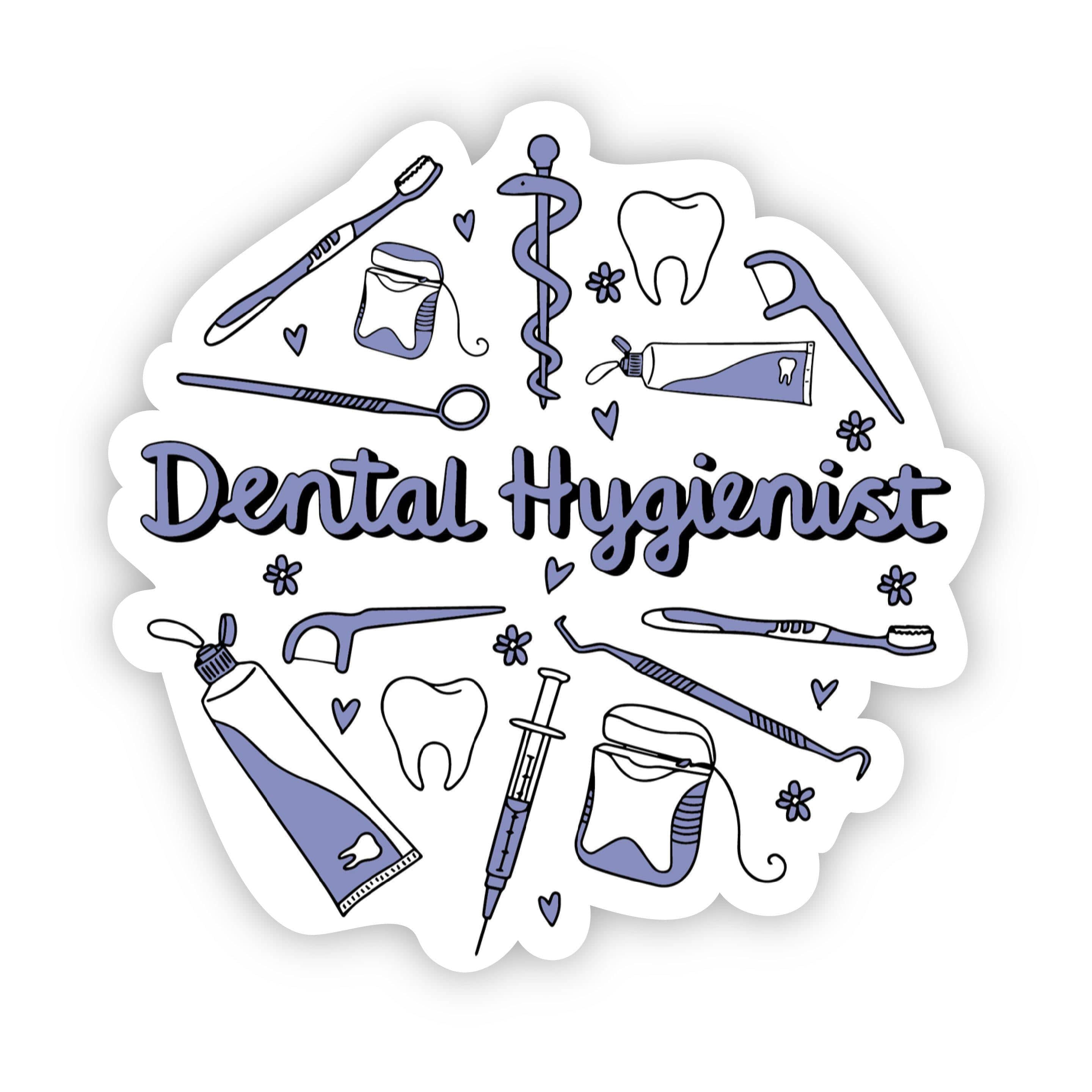  Dental Hygienist Sticker、mySite、elrpsem3k